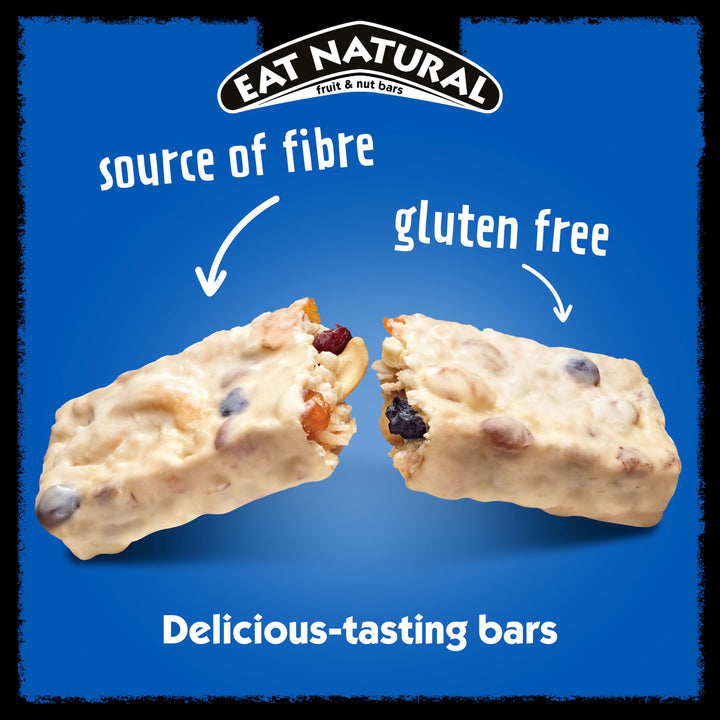Eat Natural - Cashew & Blueberry with Yoghurt Coating Fruit & Nut Bars (12 x 40g)