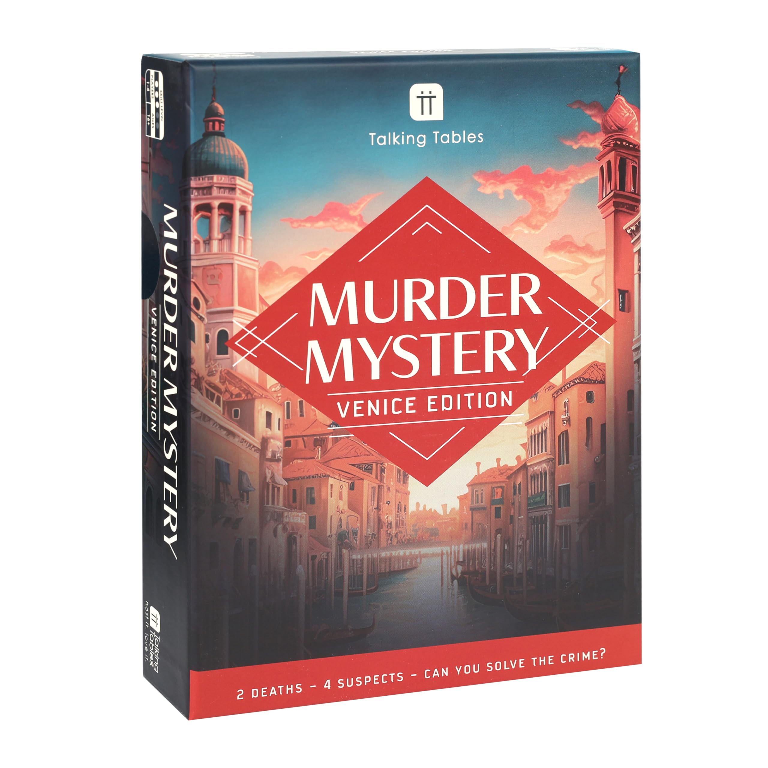 Talking Tables Murder Mystery Venice Edition Game | 1-4 Players | Ages 16+ | Mystery Genre