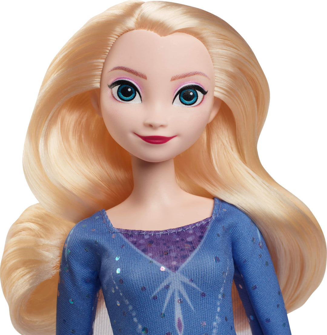 Mattel Disney Frozen Elsa Fashion Doll & Accessories - Ice-Skating Look with Removable Dress & Skates, JBG53