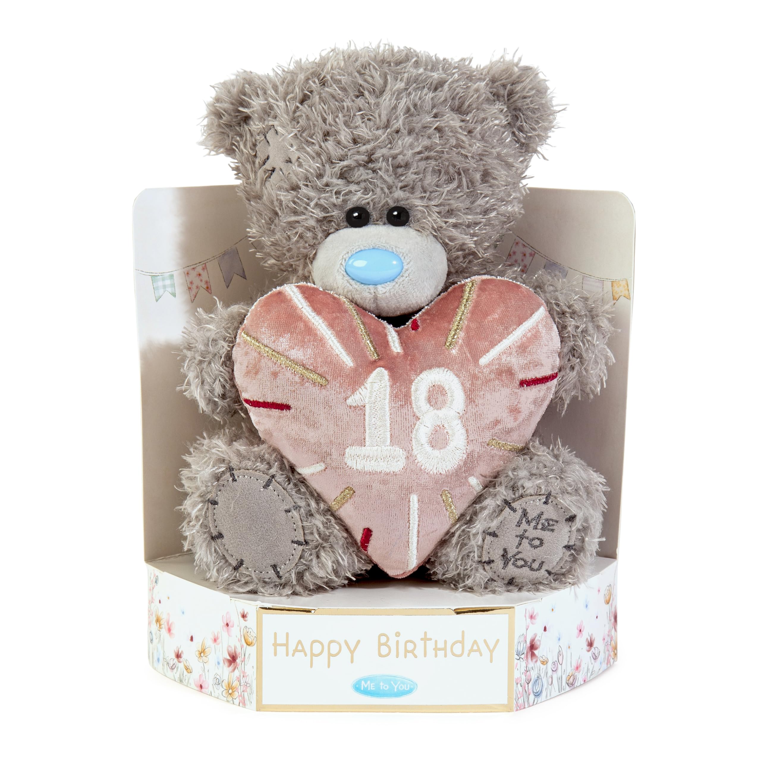 Me To You Bear Tatty Teddy 18th Birthday Plush Bear | 15cm High | Grey