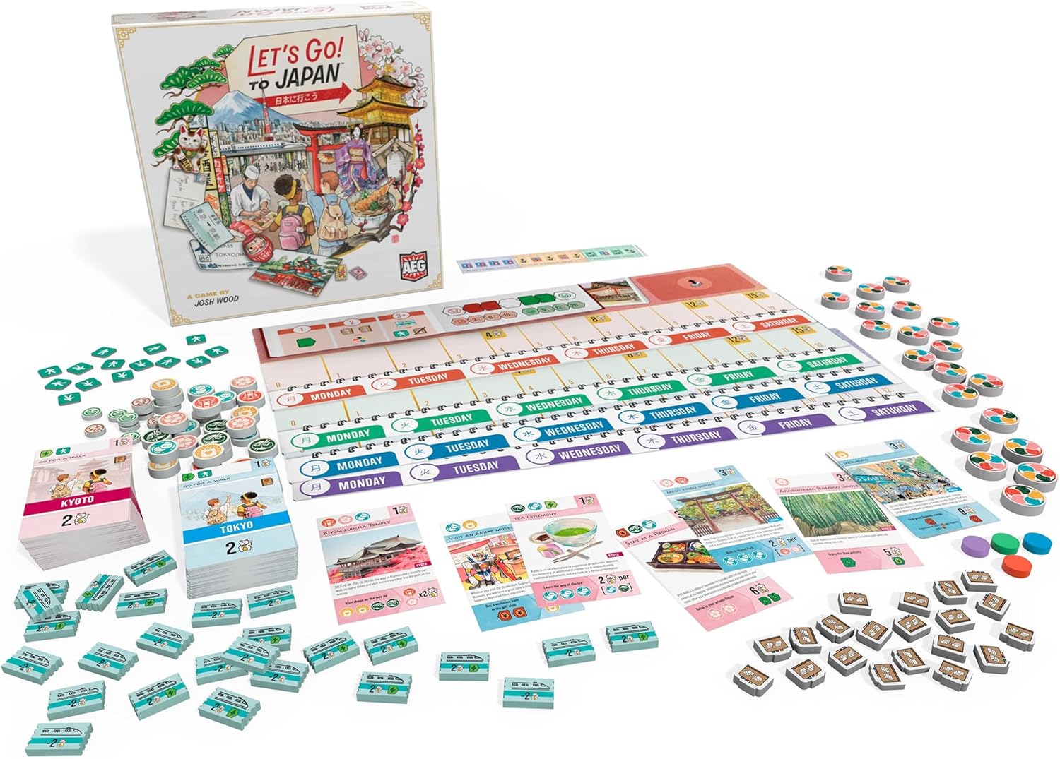 AEG Let's Go! To Japan Family Board Game 5