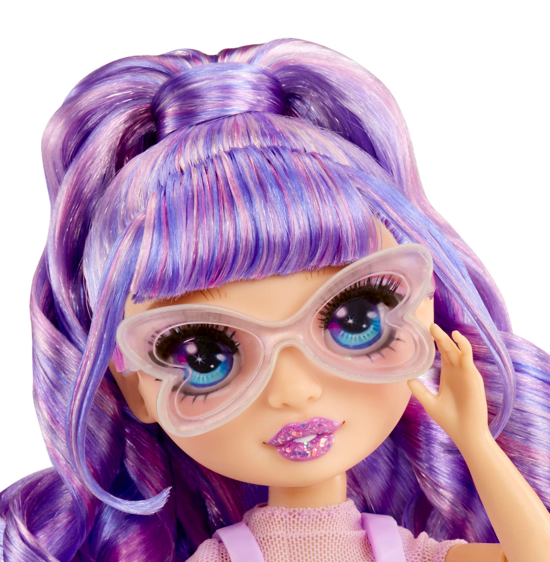 Rainbow High Creative Crystals Violet - Purple 28 cm Fashion Doll with DIY Crystal Make It Kit