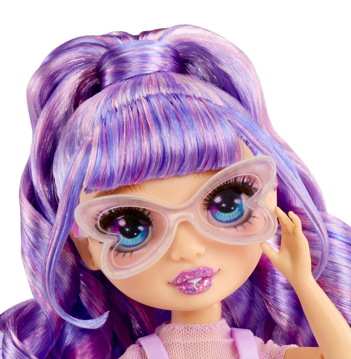 Rainbow High Creative Crystals Violet - Purple 28 cm Fashion Doll with DIY Crystal Make It Kit