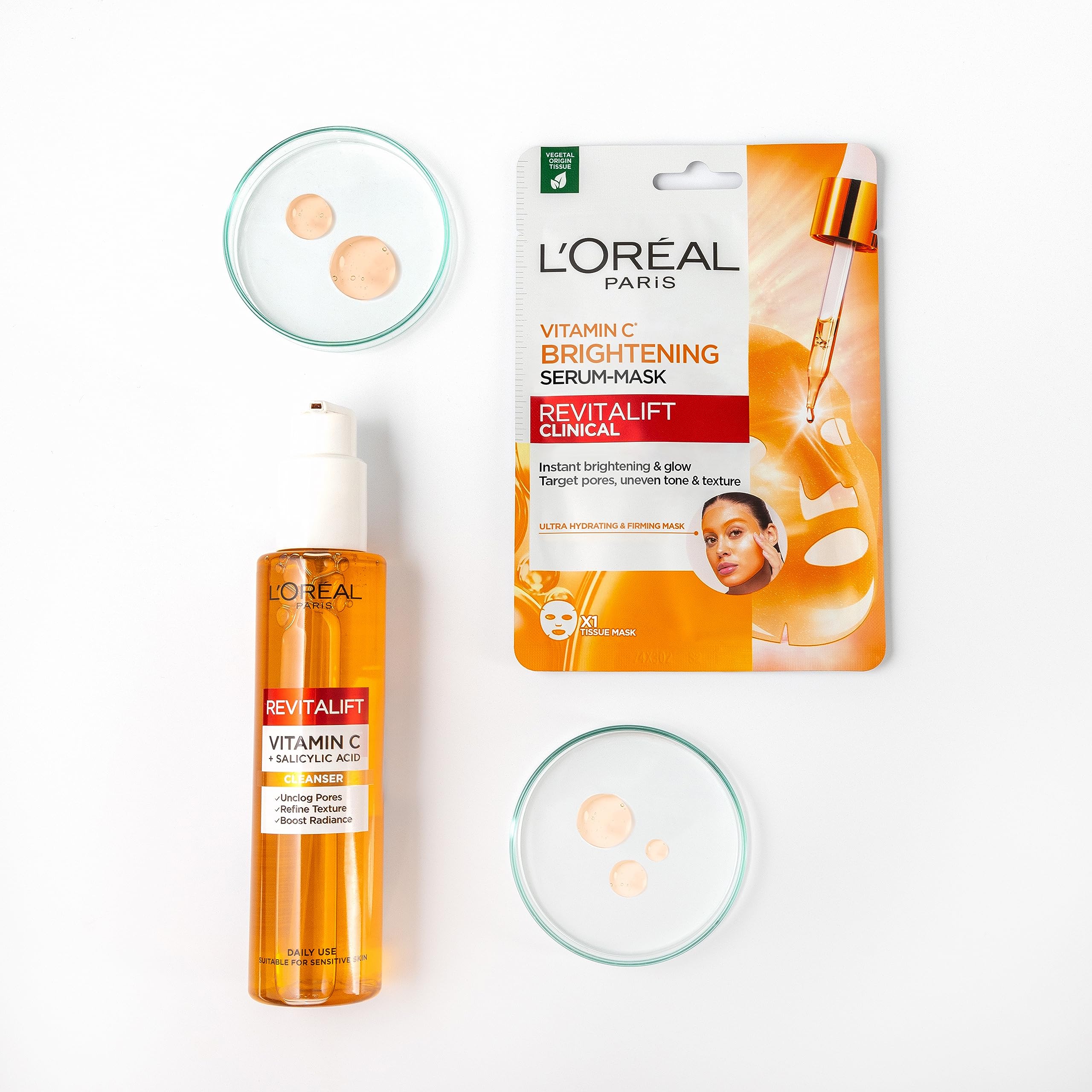 L'Oreal Paris Revitalift Clinical Vitamin C Cleanser - Brightens Skin Tone, Reduces Pores, Smooths Texture | 150ml 4