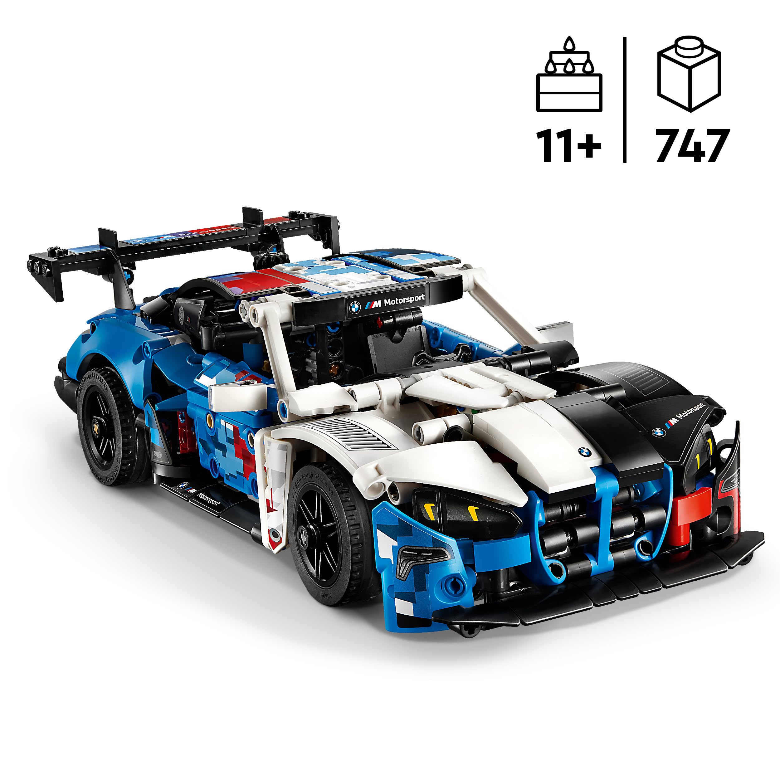 LEGO Technic BMW M4 GT3 EVO Race Car Toy Set 42226 | V6 Engine, Steering | Ages 11+ 2