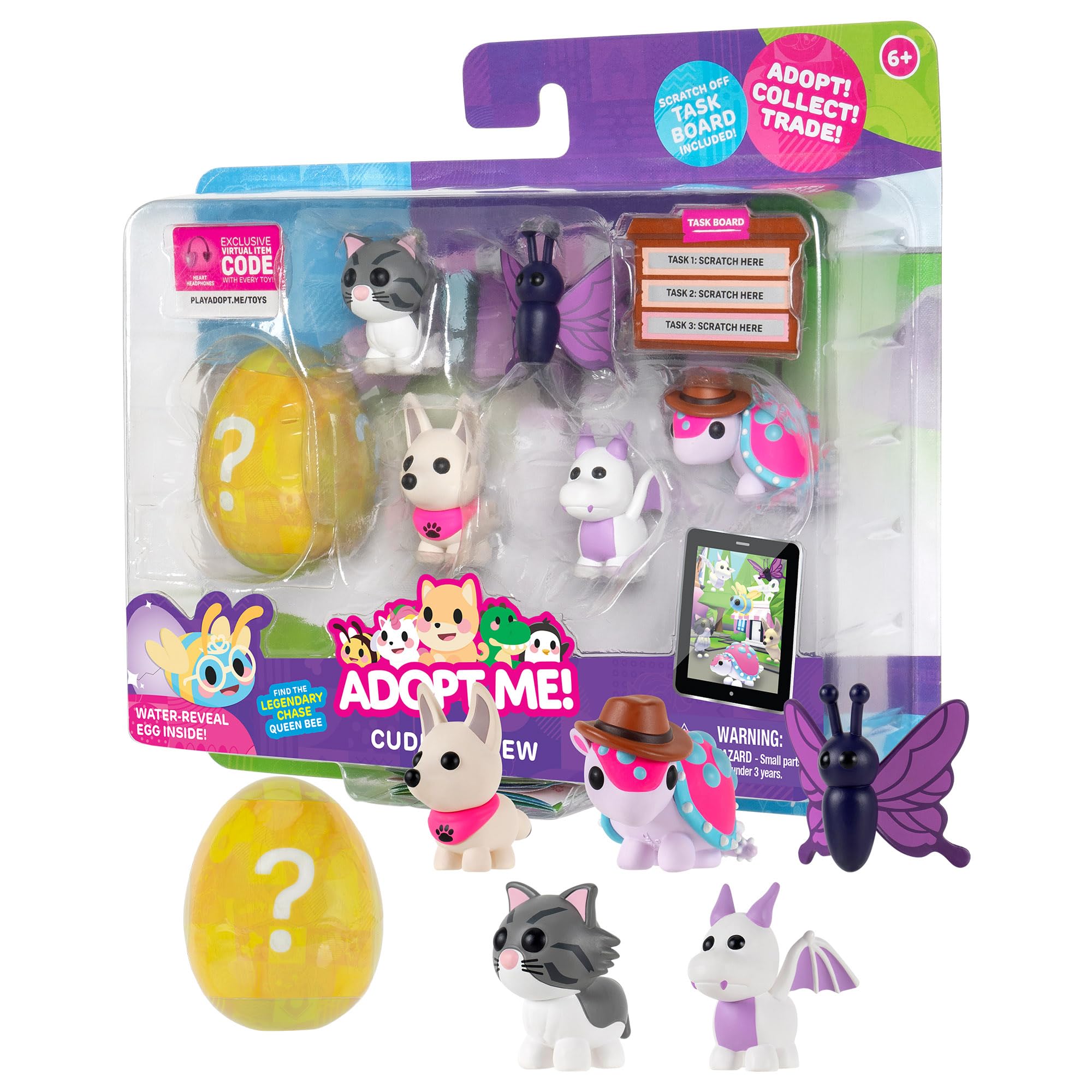 Adopt Me! Pets Multipack Cuddle Crew - Hidden Mystery Pet & Virtual Item Code