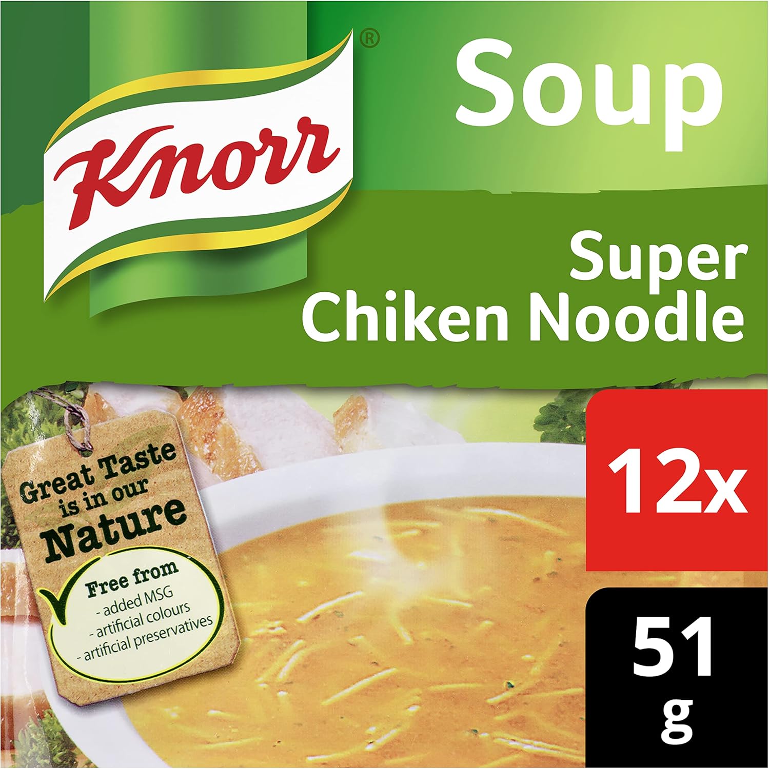 Knorr - Super Chicken Noodle Dry Soup Mix 612g (12 x 51g) 2
