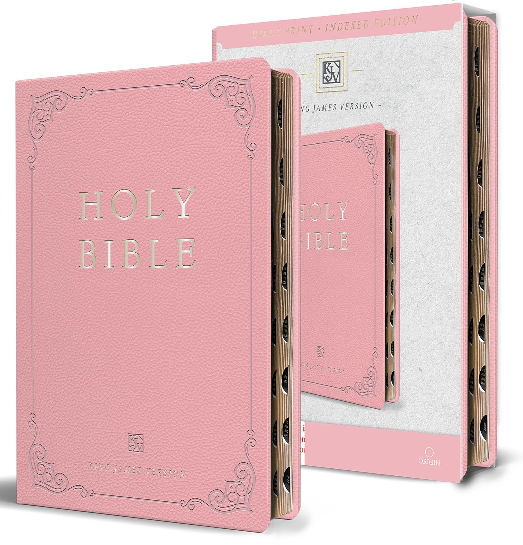Random House Books for Young Readers KJV Large Print Bible - Pink Leathersoft, Indexed | 1408 Pages 1
