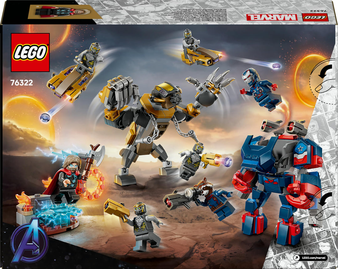 LEGO ǀ Marvel Avengers: Endgame Thor vs. Chitauri - Buildable Action Playset for Kids 8+
