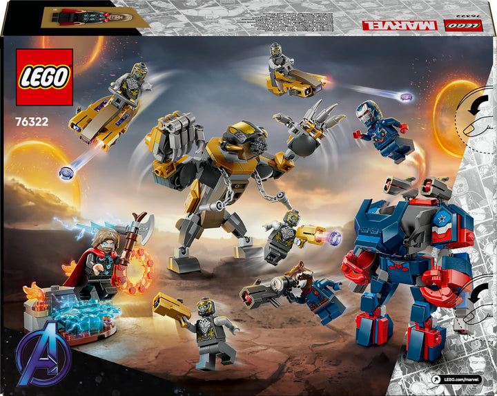 LEGO ǀ Marvel Avengers: Endgame Thor vs. Chitauri - Buildable Action Playset for Kids 8+