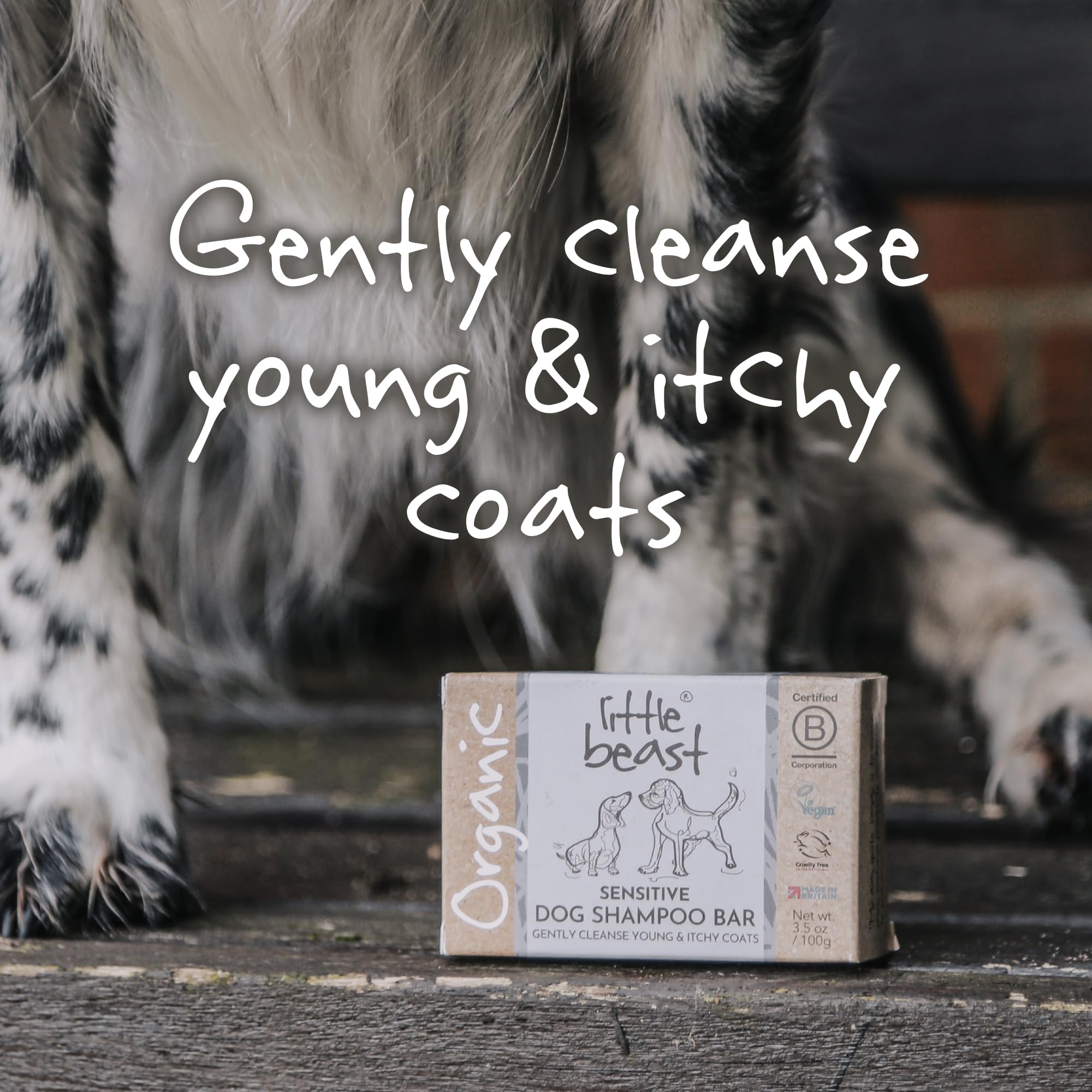 LITTLE BEAST Sensitive Dog Shampoo Bar - Soothing Oatmeal & Sweet Almond Oil | Chamomile Scent 7