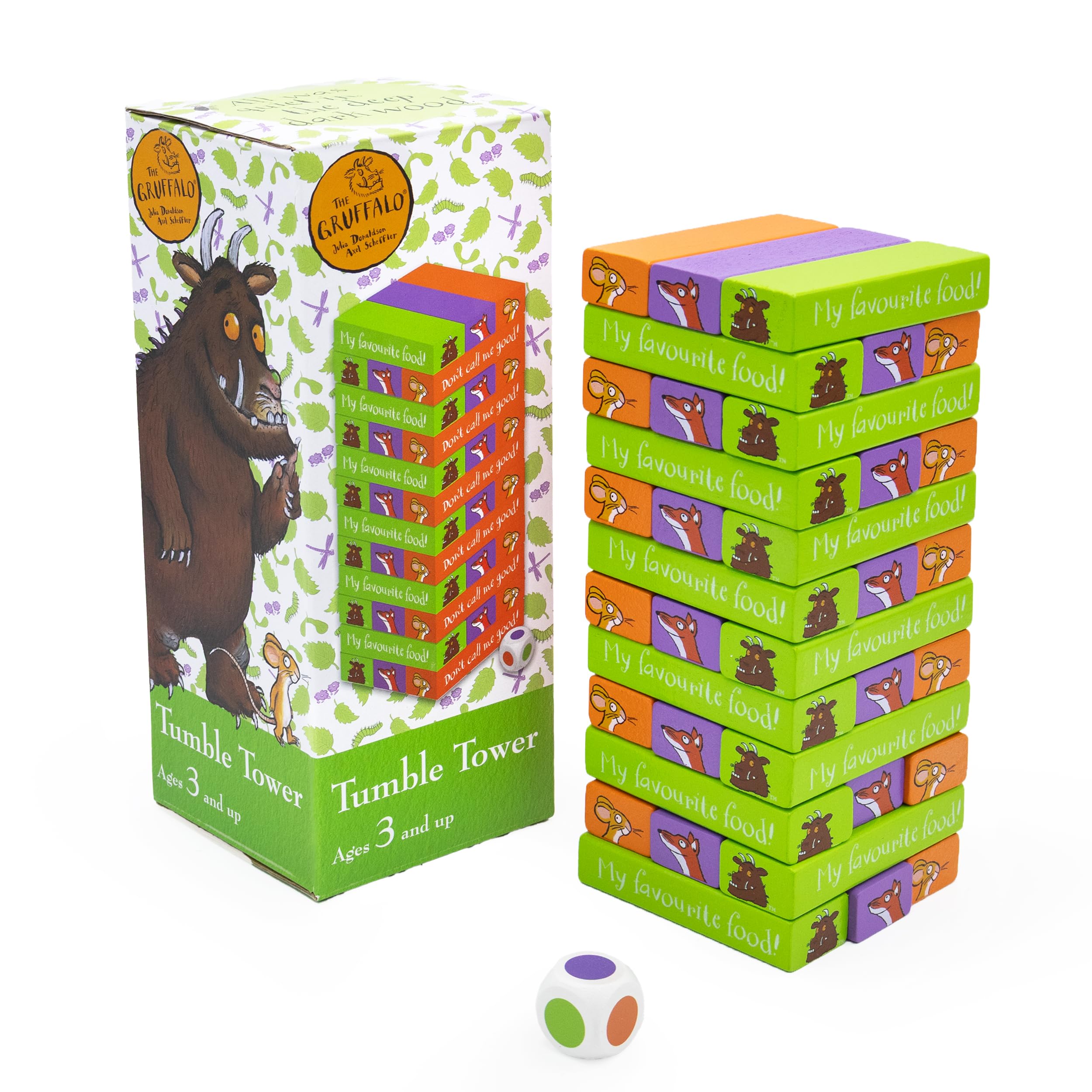 Robert Frederick - Gruffalo Tumble Tower Game Wooden Set with Dice 4