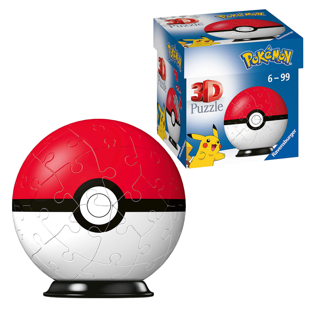 Ravensburger Pokémon Great Ball 3D Jigsaw Puzzle - 54-Piece Plastic Puzzle for Kids 7 Years Up