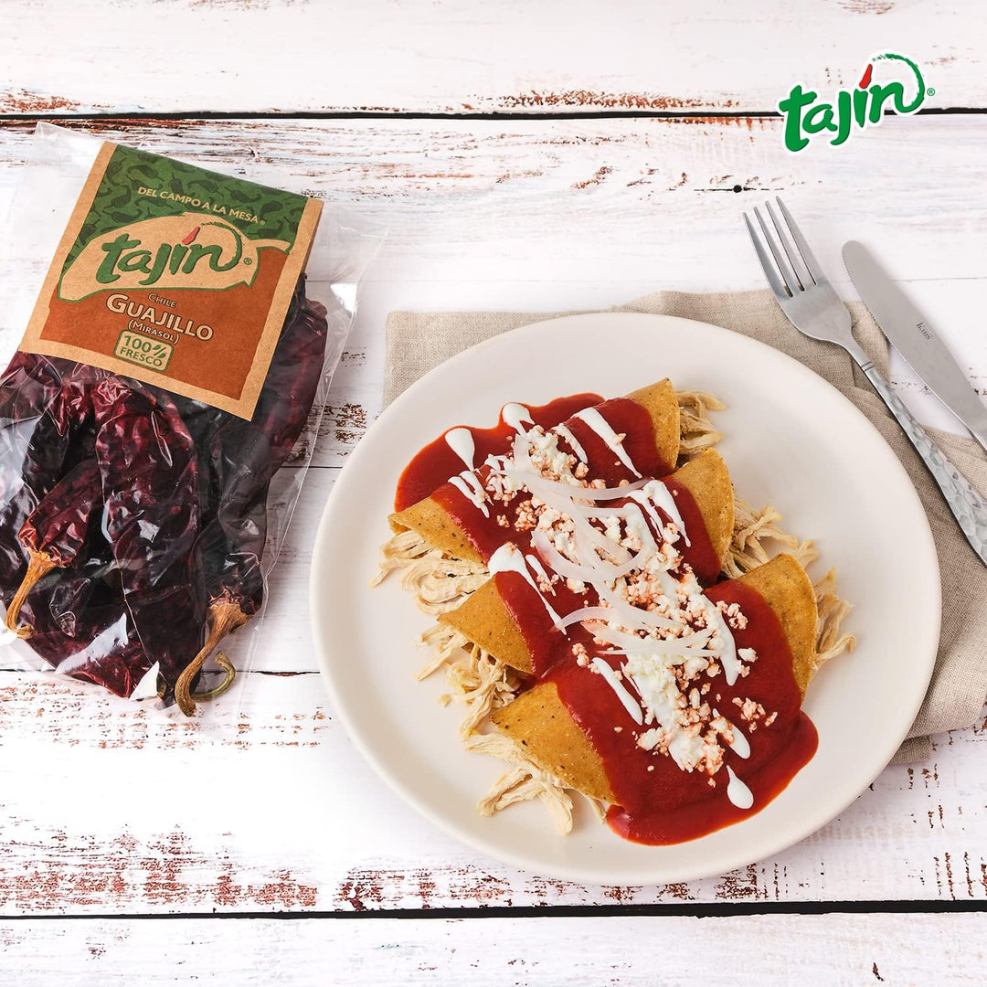 Tajin Dried Guajillo Chillies, 75g - Authentic Mexican Chilies for Cooking