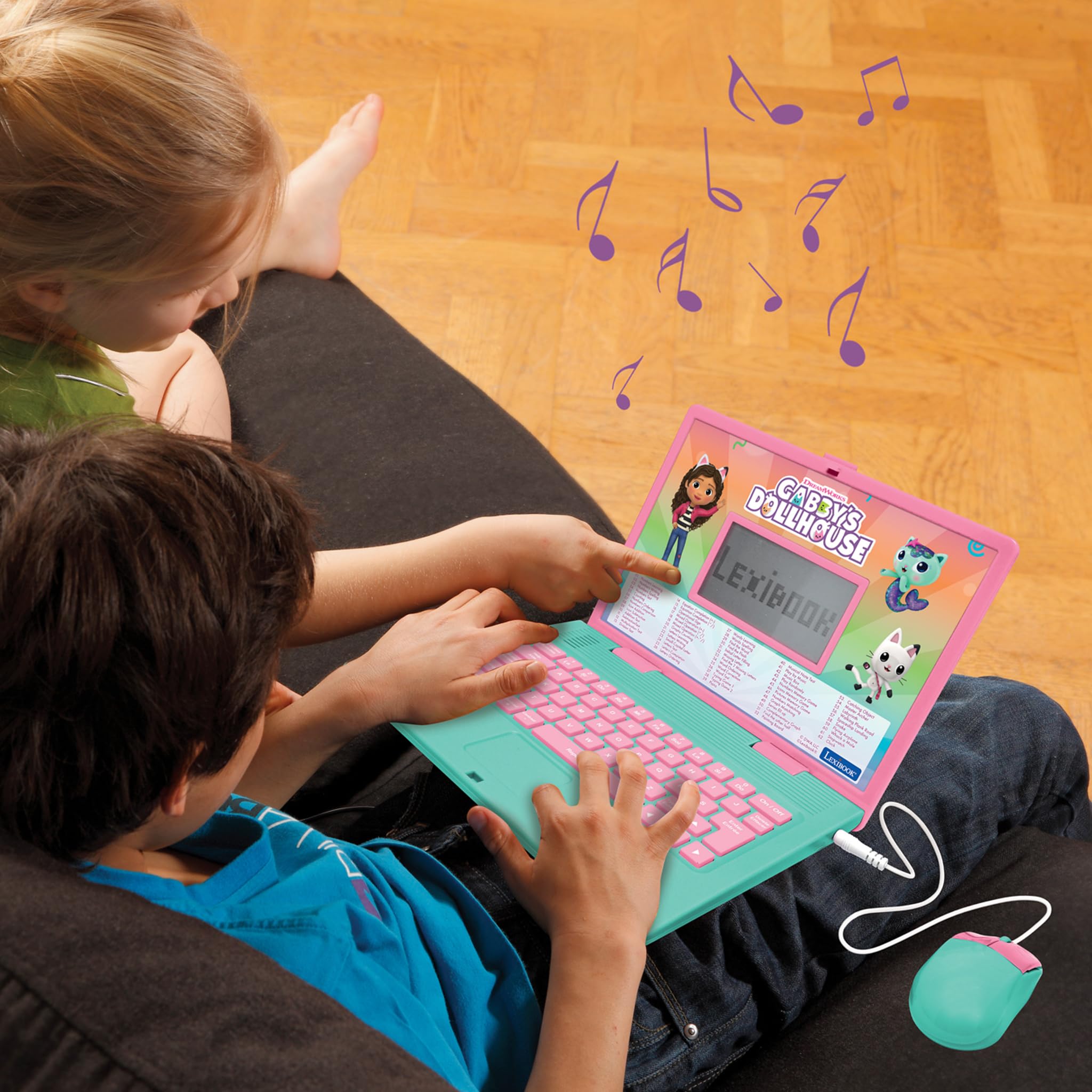 Lexibook Gabby's Dollhouse Bilingual Educational Laptop - 124 Fun Learning Activities for Kids 11