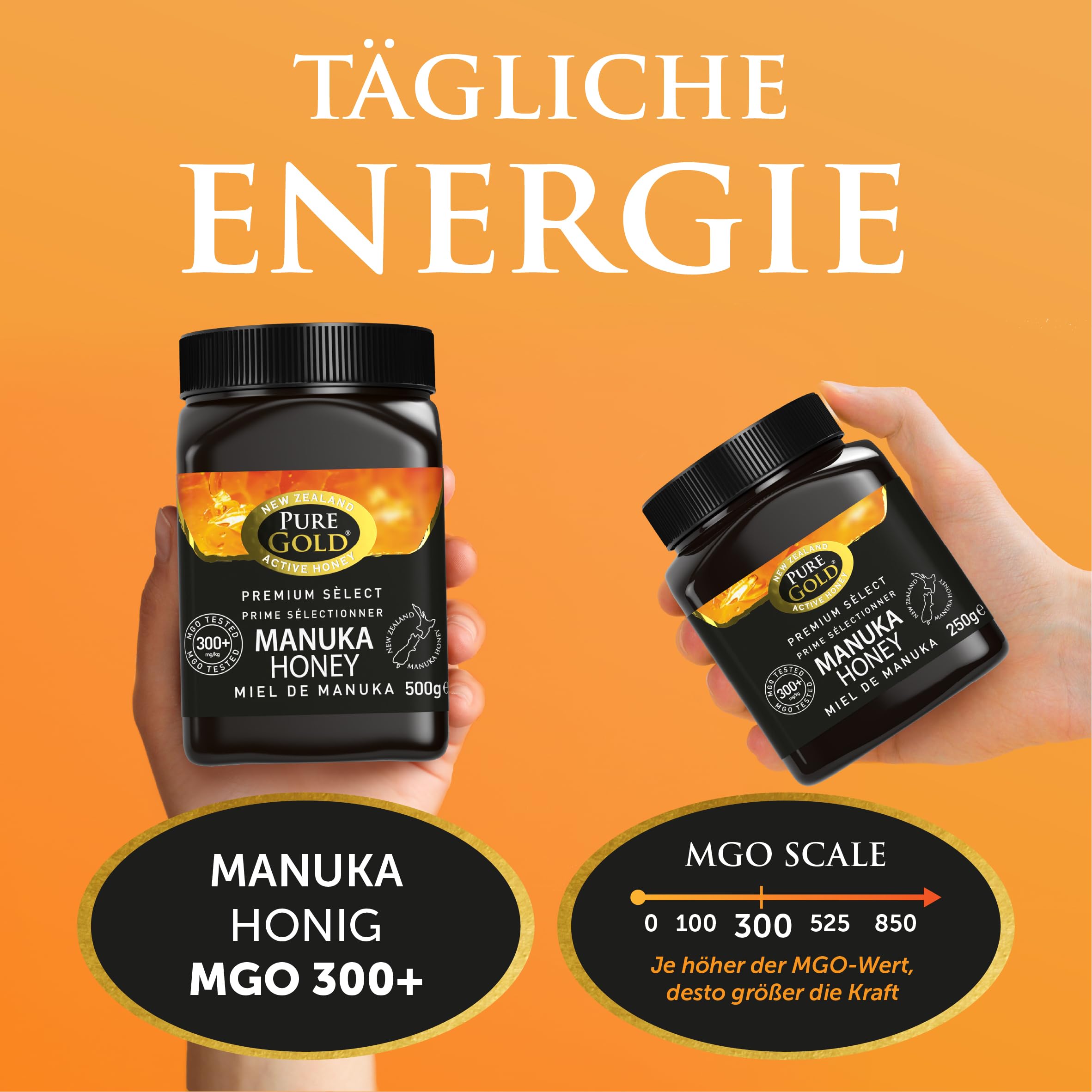 Pure Gold Manuka Honey 300+ MGO Certified 250g 14