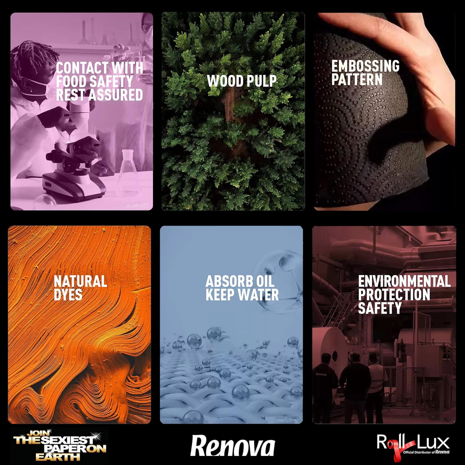 Renova Red Paper Towel 1 Roll, 2-Ply, FSC Certified, Kitchen Roll 7