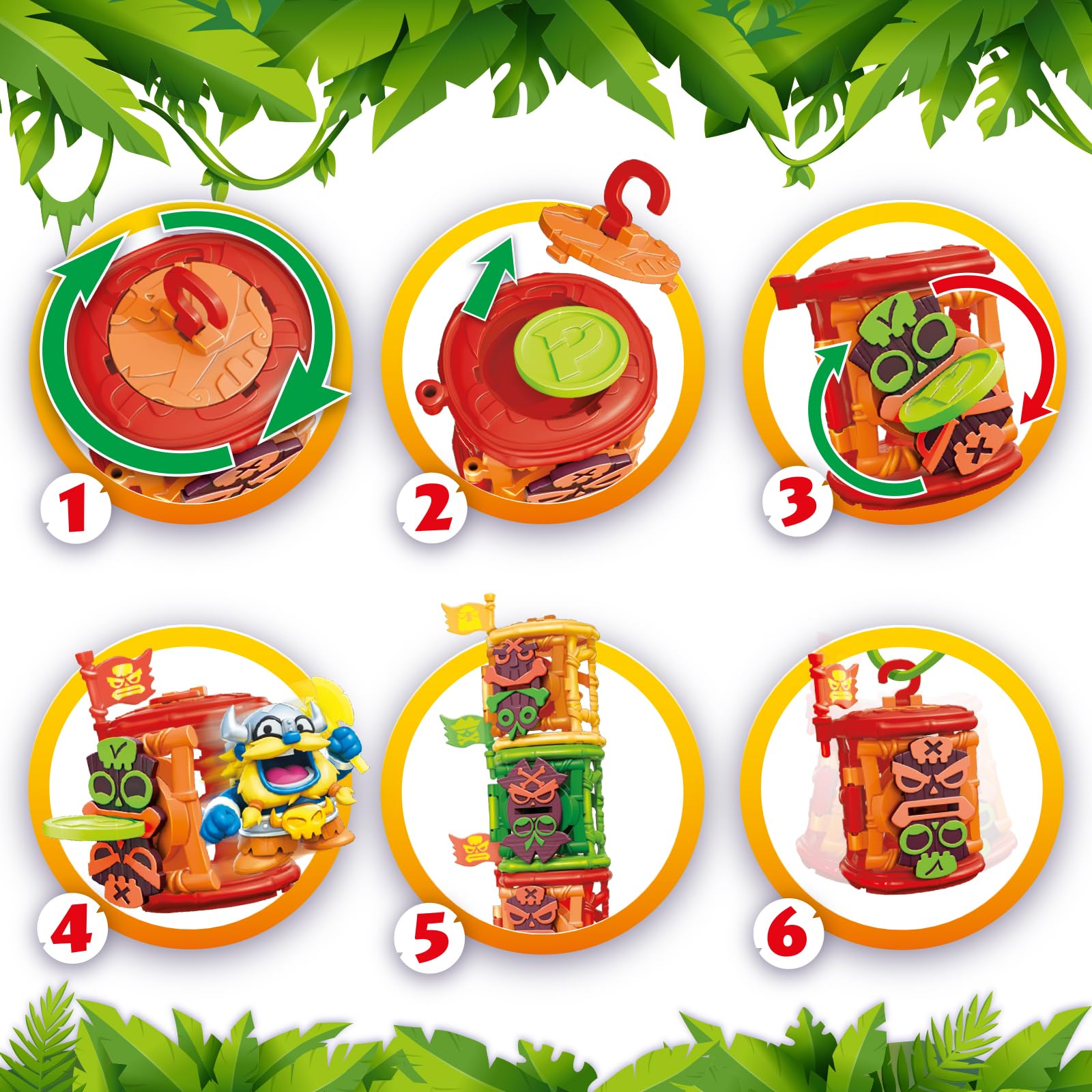 PIRATIX ADVENTURE WORLD Crazy Jungle Series Jungle Cages Surprise Figure | Plastic 6