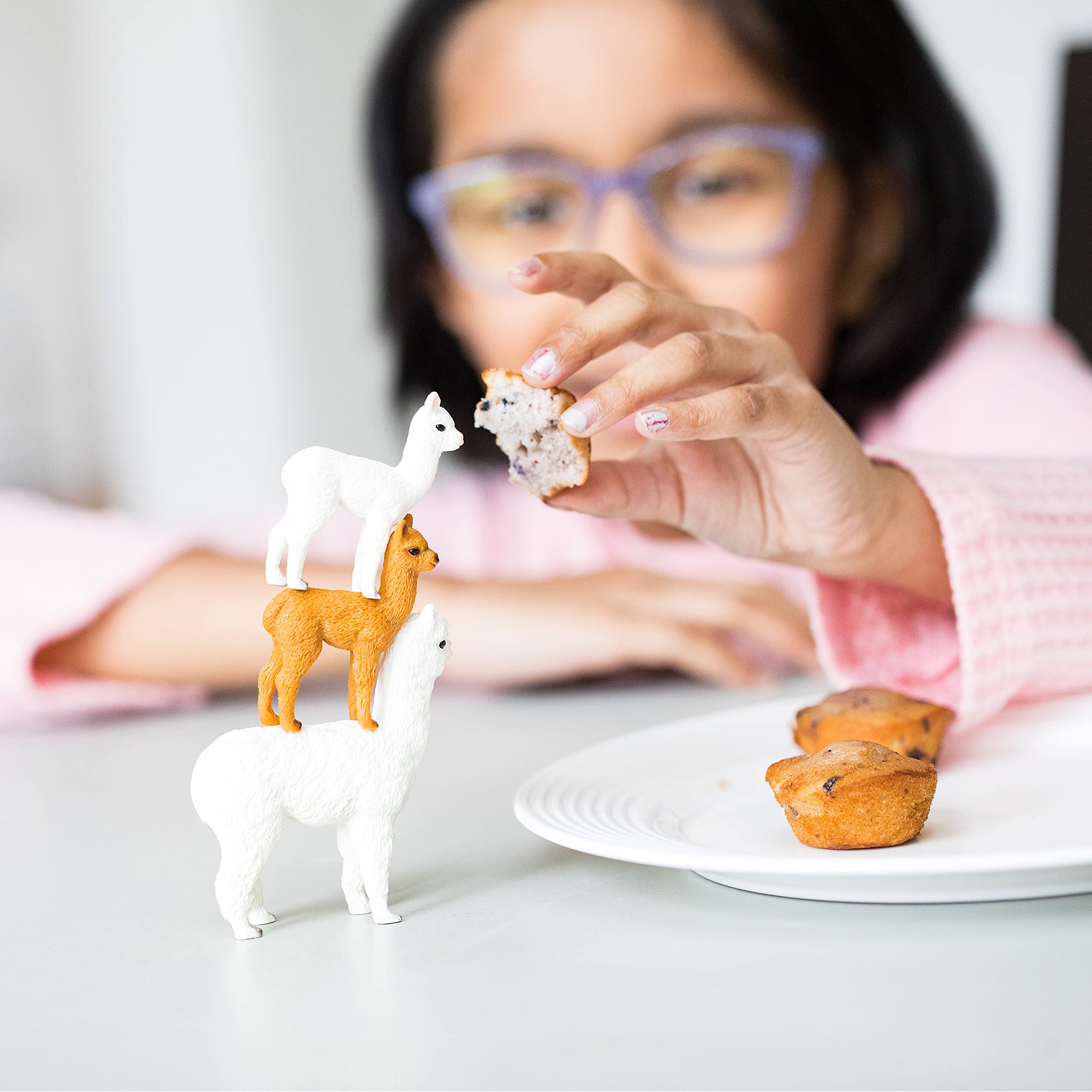 Schleich Wild Life Alpaca Family Set | Ages 3-8 | Multi-colour Plastic Figures