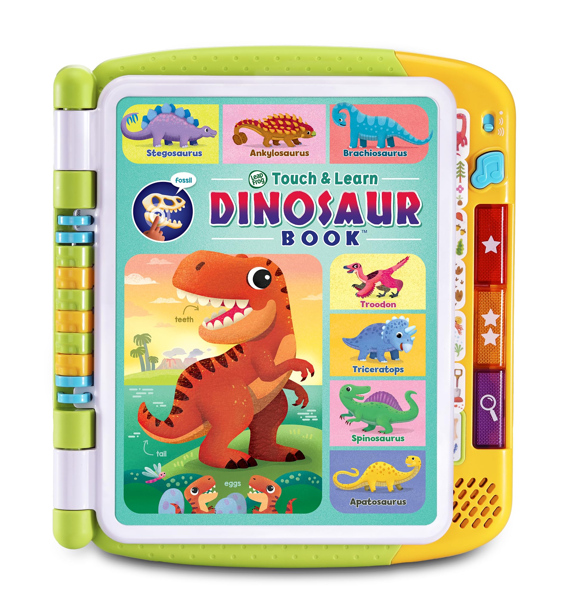 VTech Touch & Learn Dinosaur Book - Interactive Learning for Ages 3+ | 7 Pages