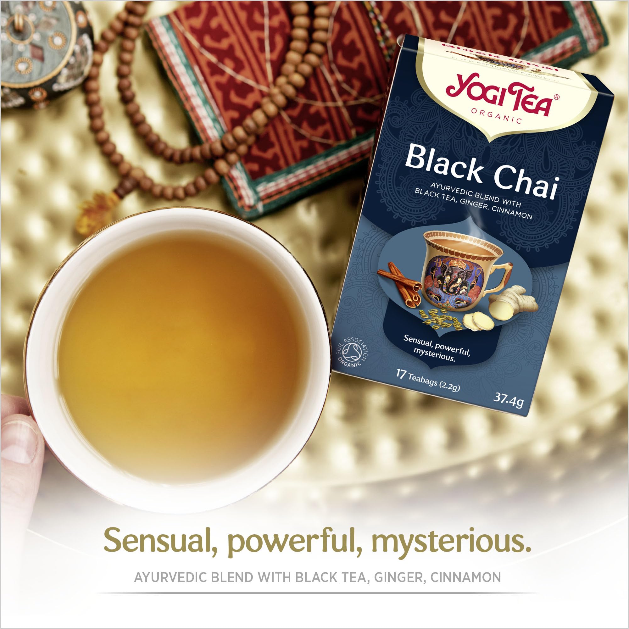 YOGI TEA - Black Chai Organic Herbal Tea, Blend of Black Tea, Ginger and Cinnamon, 6 x 17 Bags 8
