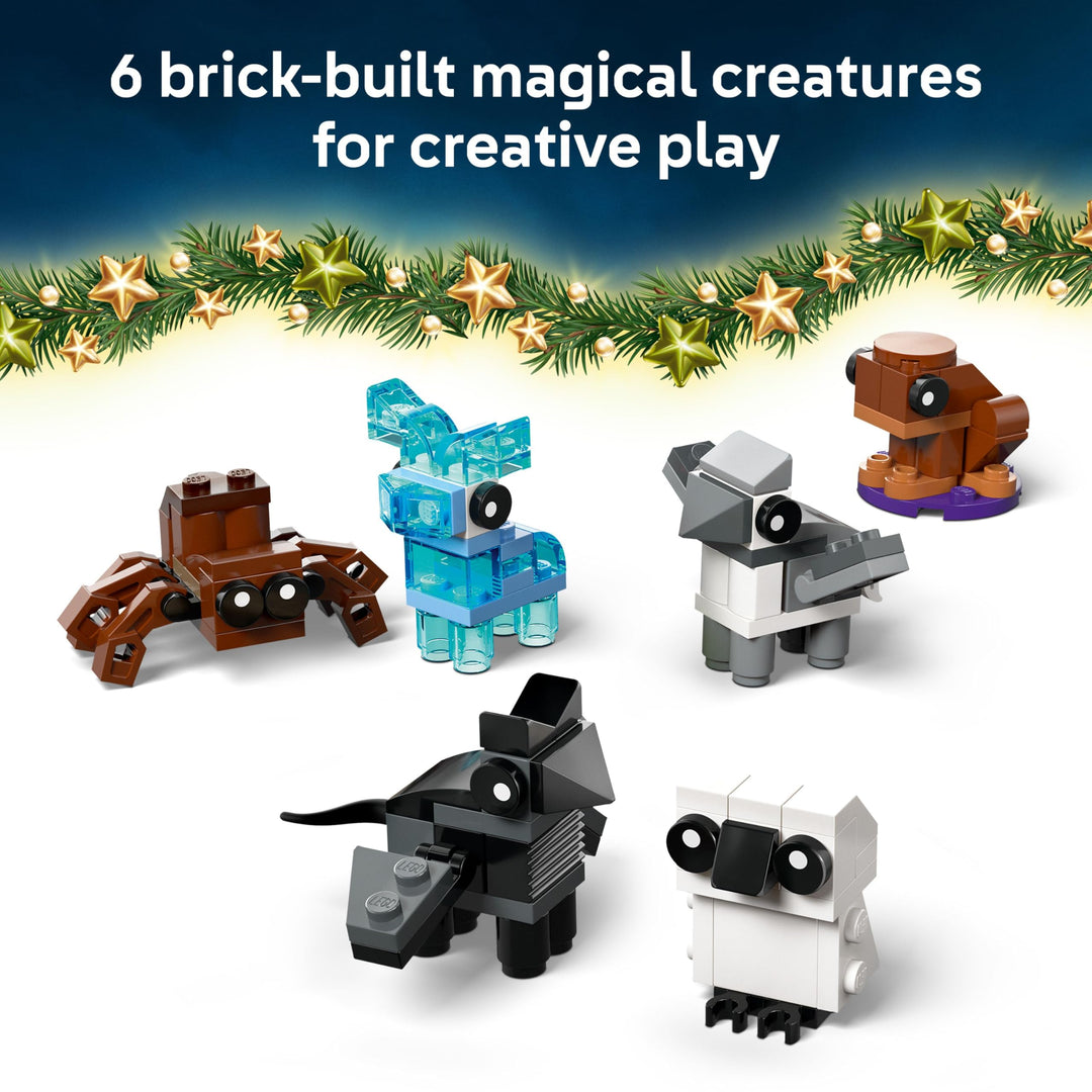 LEGO Harry Potter Advent Calendar 2025 - 278-Piece Building Set with 8 Minifigures & 6 Creatures for 7+
