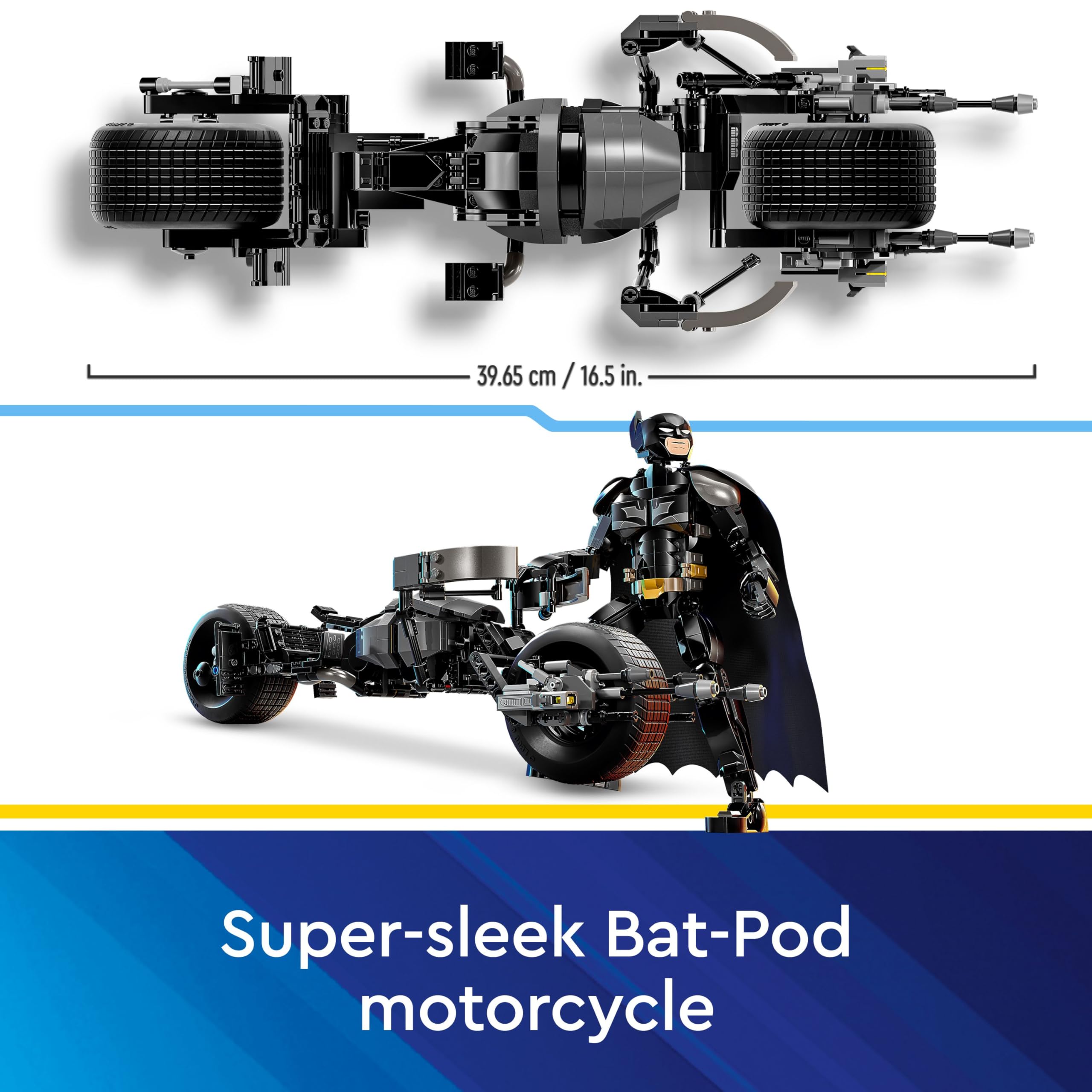 LEGO DC Batman Construction Figure & Bat-Pod Bike Set - Buildable Action Figure for Ages 12+ 4