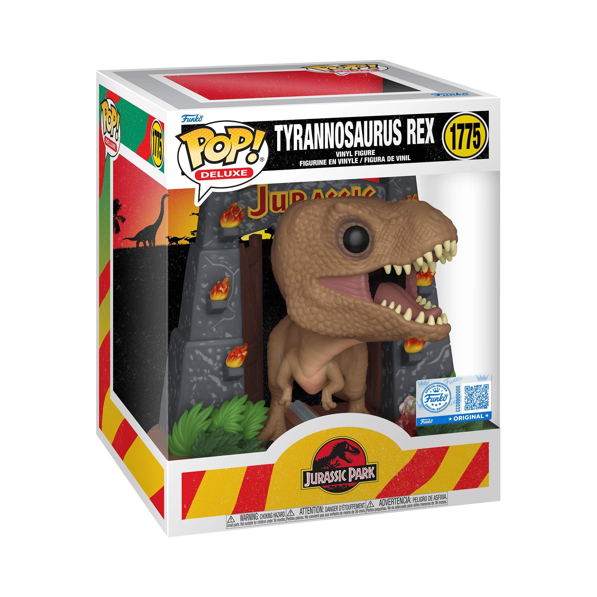 Funko Pop! Deluxe: Jurassic Park - T-Rex w/Gates Vinyl Figure