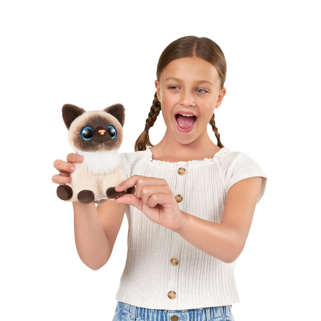 Pets Alive Smitten Kitten Minx - Interactive Electronic Plush Toy with Real Sounds, Ages 3+
