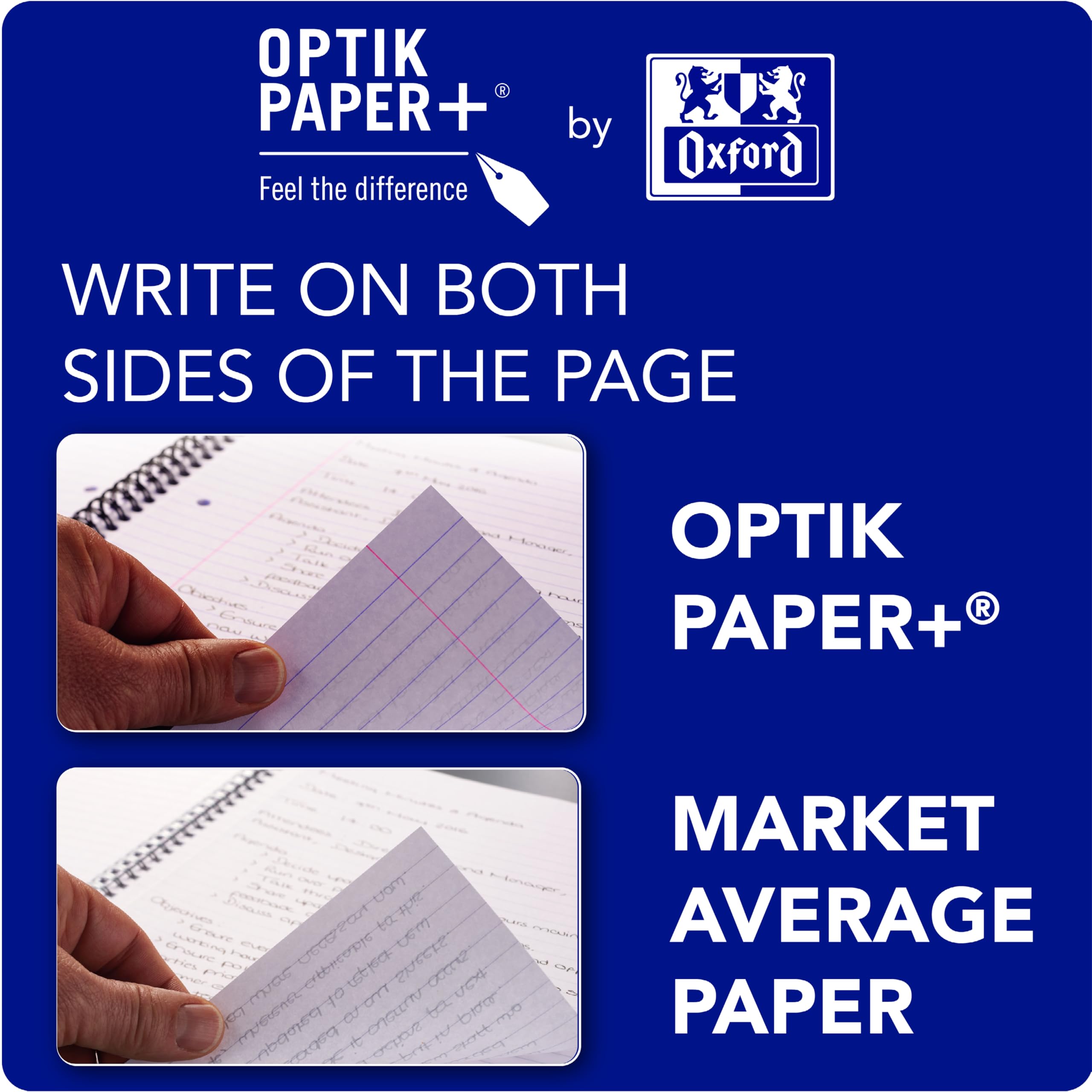 Oxford A4 Composition Notebooks - 80 Pages, 8mm Ruled with Margin | Pack of 5 Assorted Colours 5