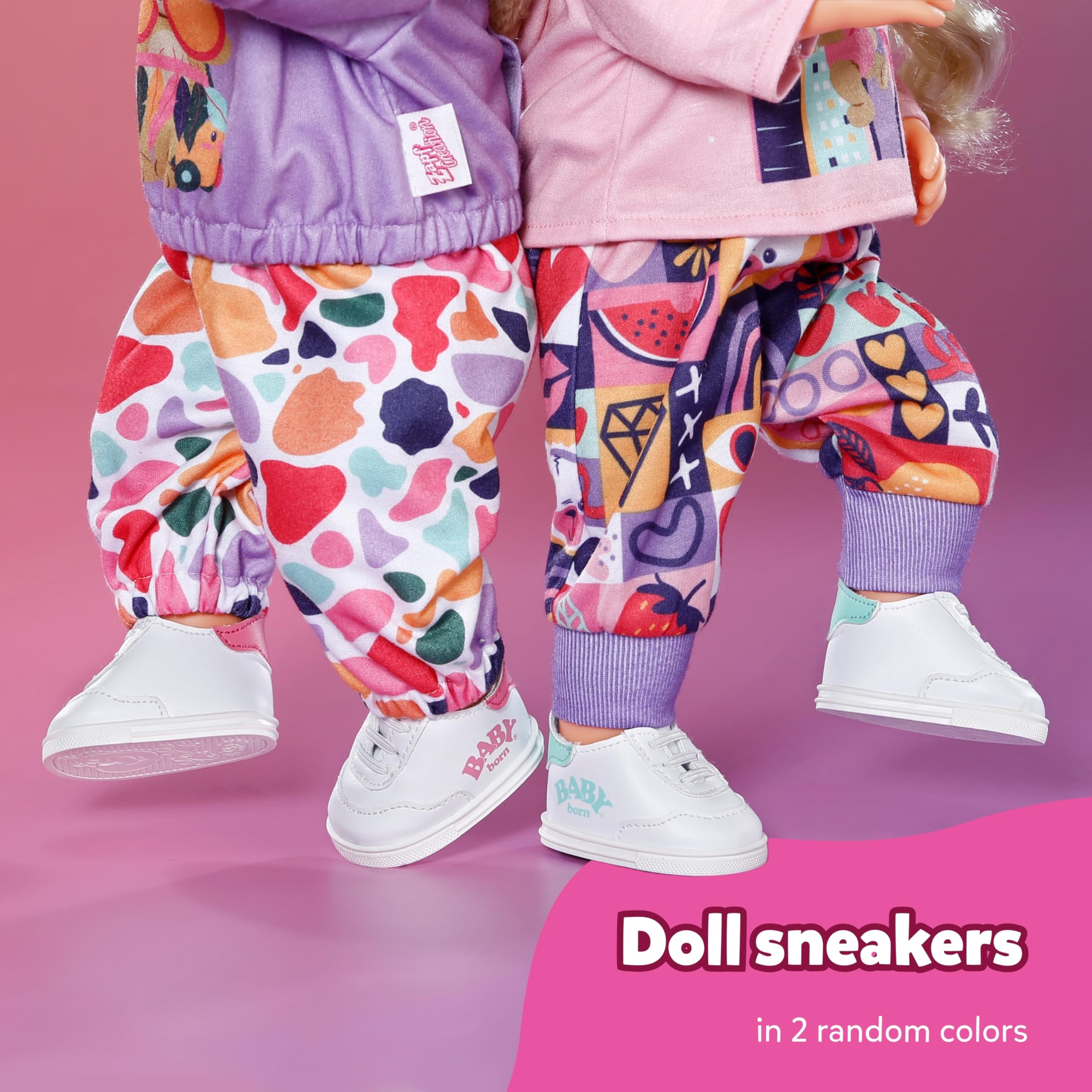 BABY born Doll Sneakers - Random Design Selection | Fits 43cm Dolls | Polyester 3