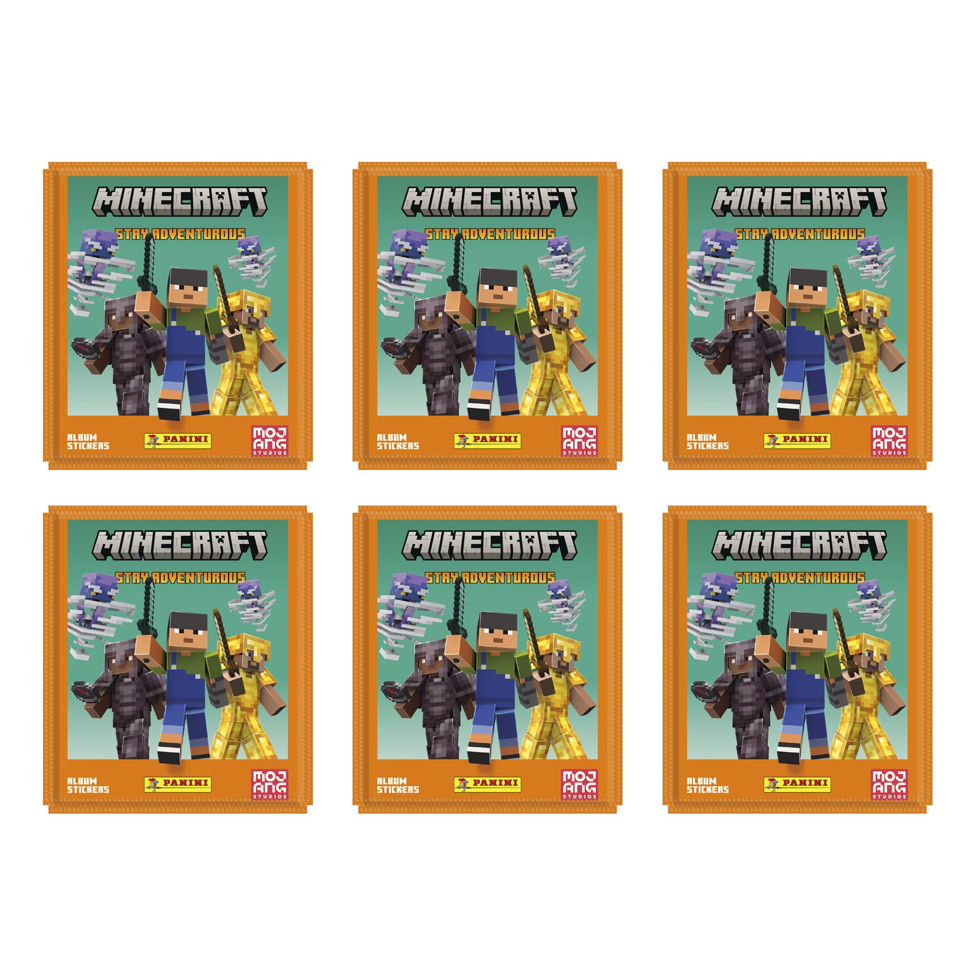 Panini Minecraft Stay Adventurous Sticker Collection - Starter Pack with Sticker Album, 6 Sticker Packets & 1 Limited Edition Block Card 3