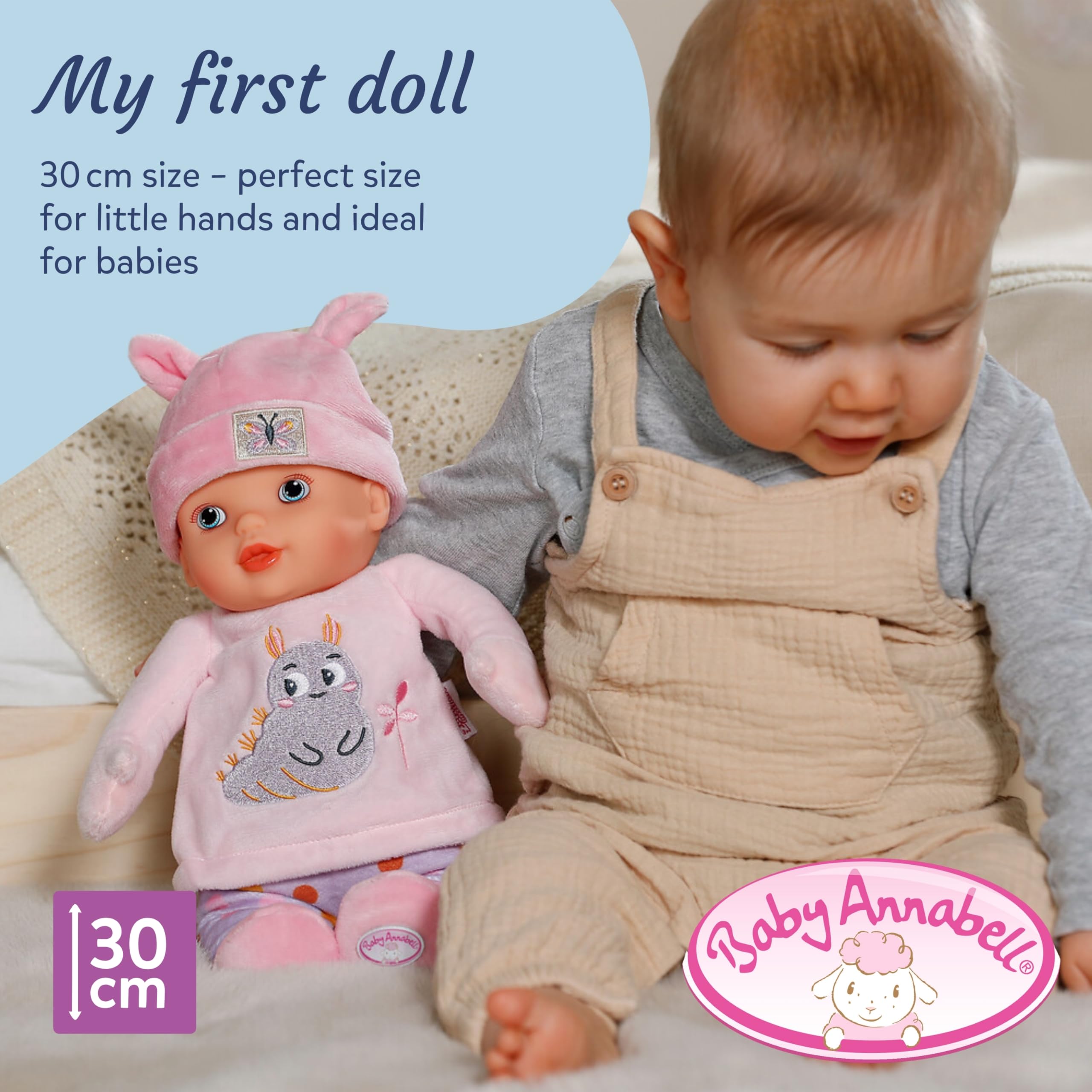 Baby Annabell Sweetie Pink - Soft30 cm First Doll for Newborns 9