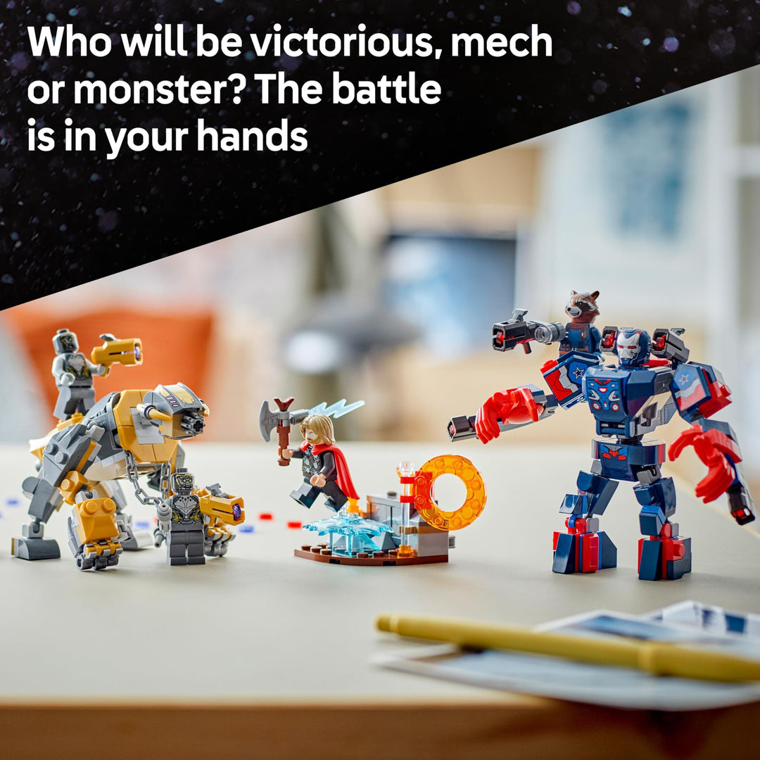 LEGO ǀ Marvel Avengers: Endgame Thor vs. Chitauri - Buildable Action Playset for Kids 8+