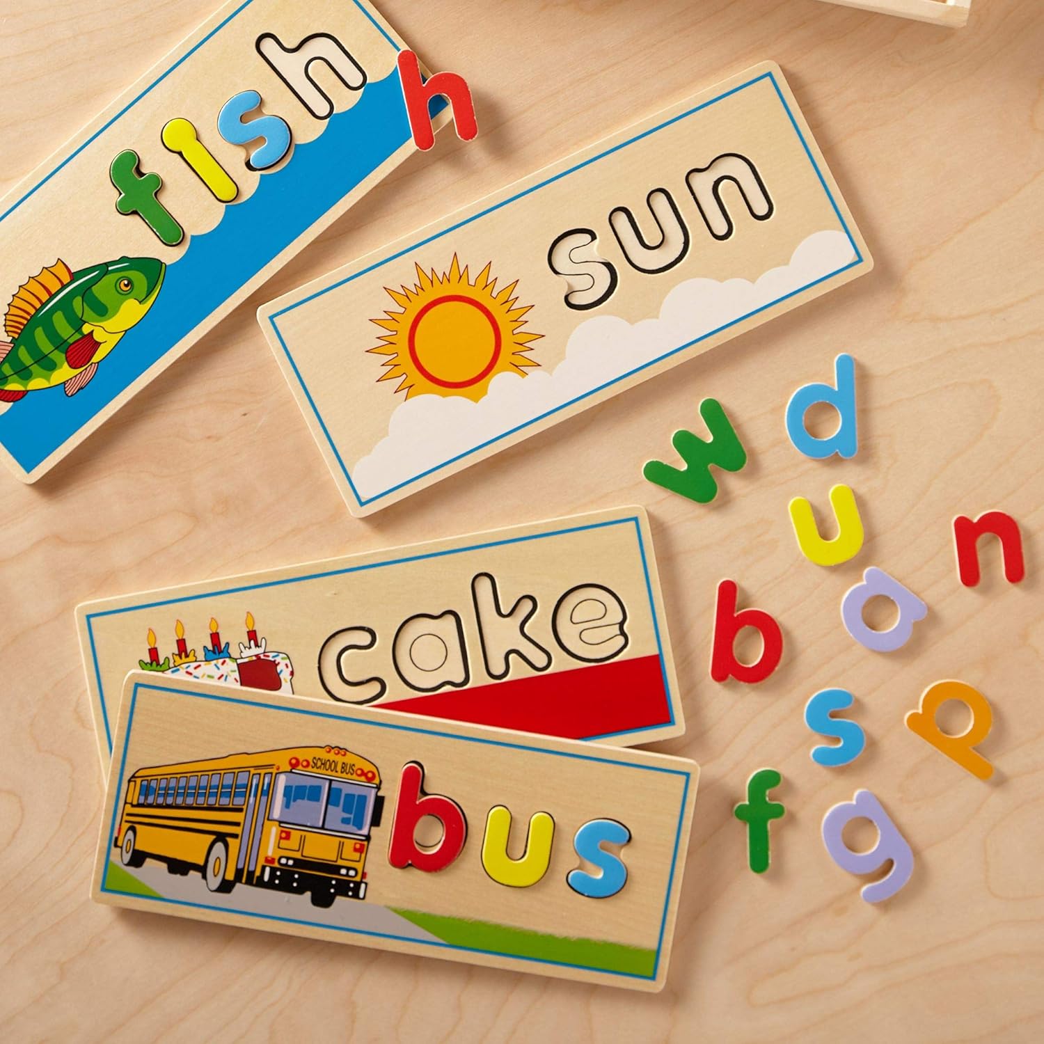 Melissa & Doug See & Spell Wooden Puzzle - Educational Learning Toy for Kids 4-6 8