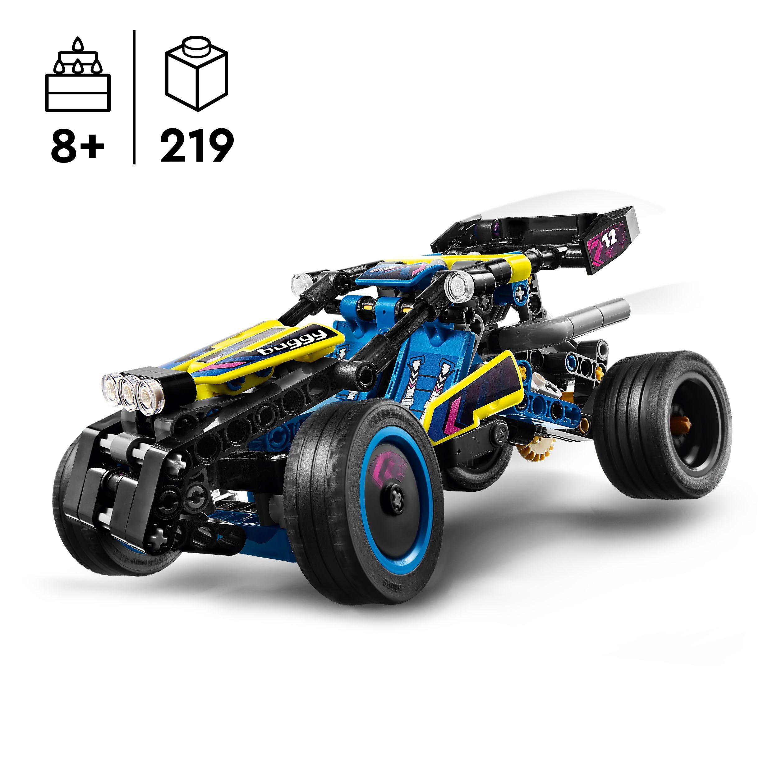 LEGO Technic Off-Road Race Buggy 42164 Building Set | 4-Cylinder Engine | Ages 8+