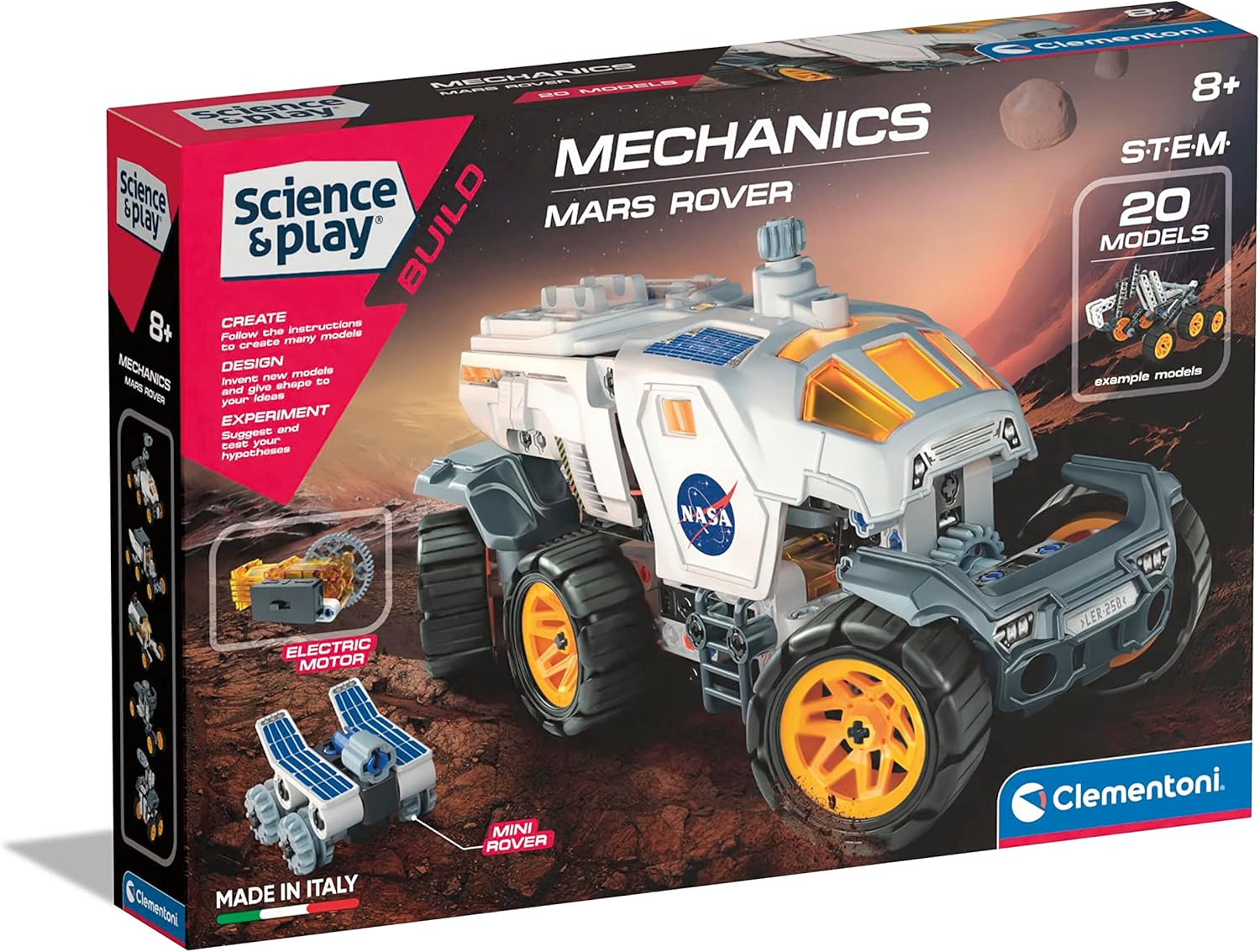 Clementoni NASA Rover Building Set - STEM Educational Toy for Ages 8+
