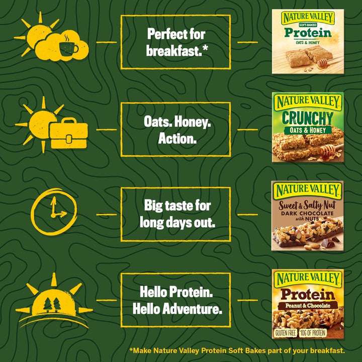 Nature Valley Crunchy Canadian Maple Syrup Cereal Bars 42g (Pack of 18)