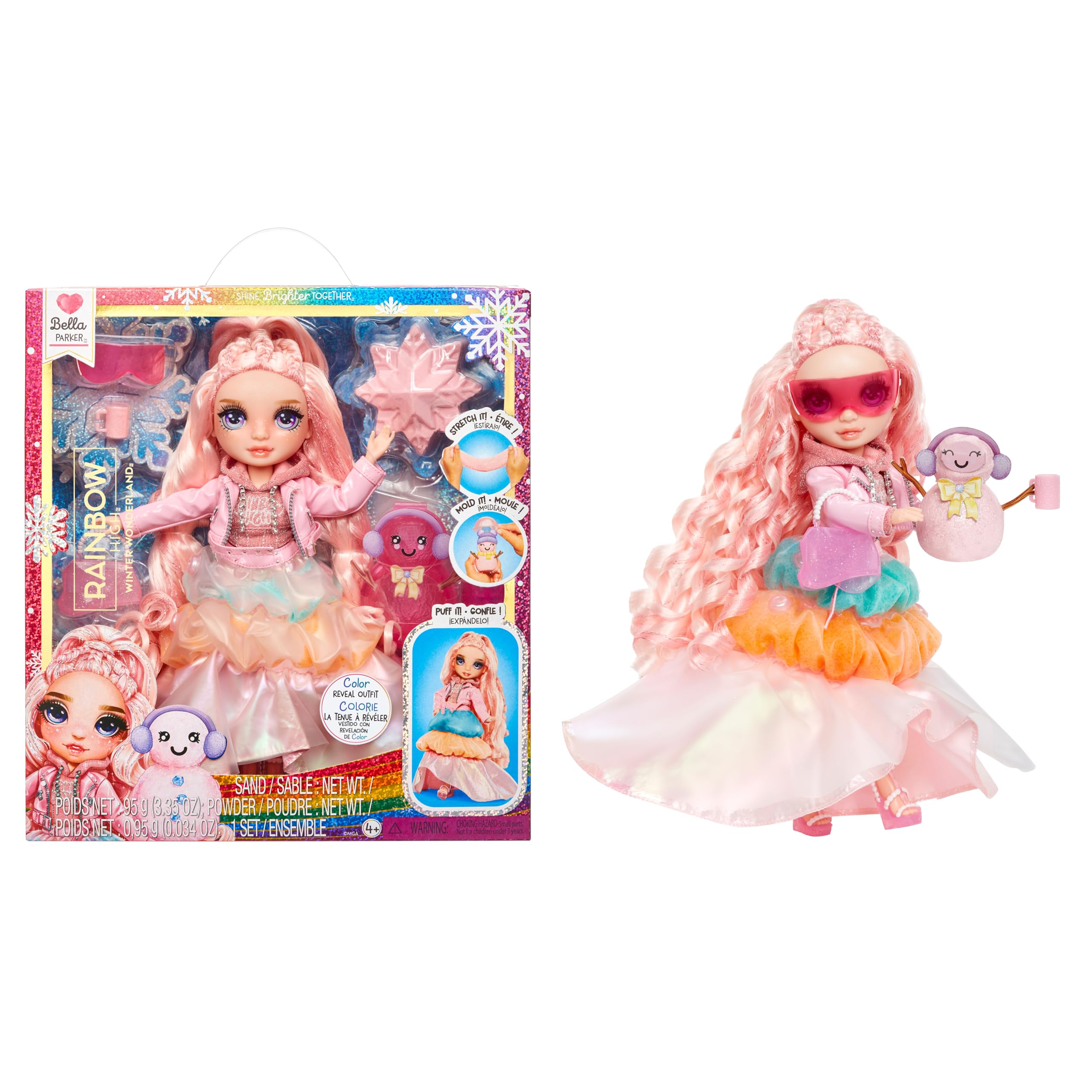 Rainbow High Winter Wonderland - Bella (Pink) - 28 cm Fashion Doll with Magic Snow Feature 9