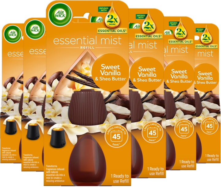 Air Wick - Essential Mist Refills Vanilla & Raspberry (6 Pack)