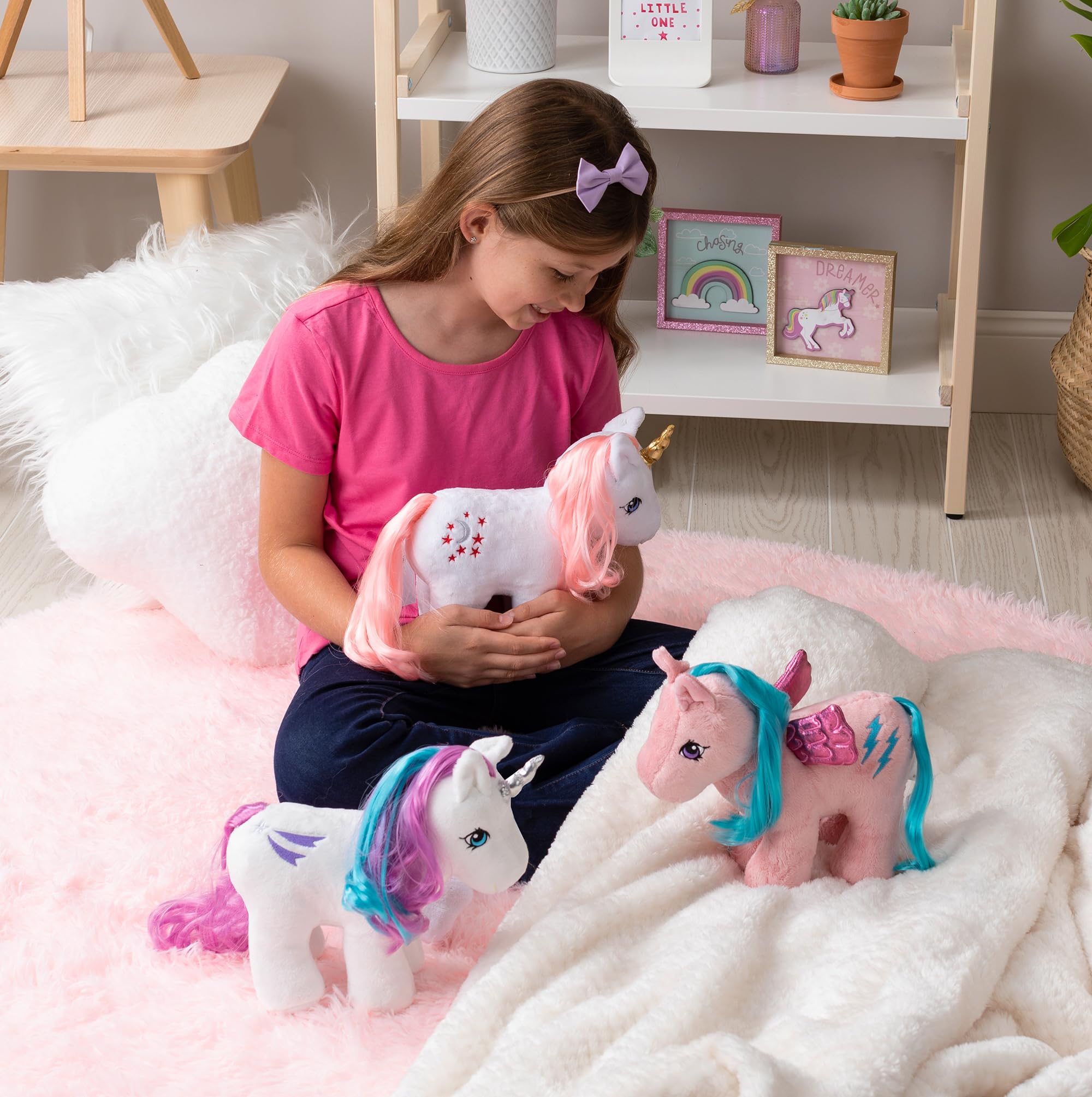 My Little Pony 40th Anniversary Plush Moondancer - Retro Collectible Pony for Kids 3+ 6