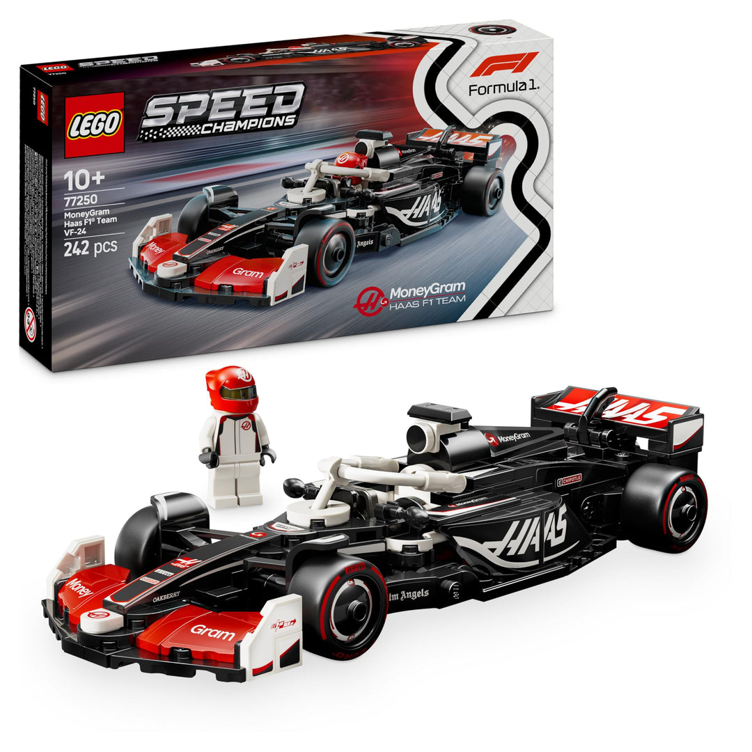 LEGO Speed Champions MoneyGram Haas F1 Team VF-24 Race Car Toy with Driver Minifigure - Building Set for 10+