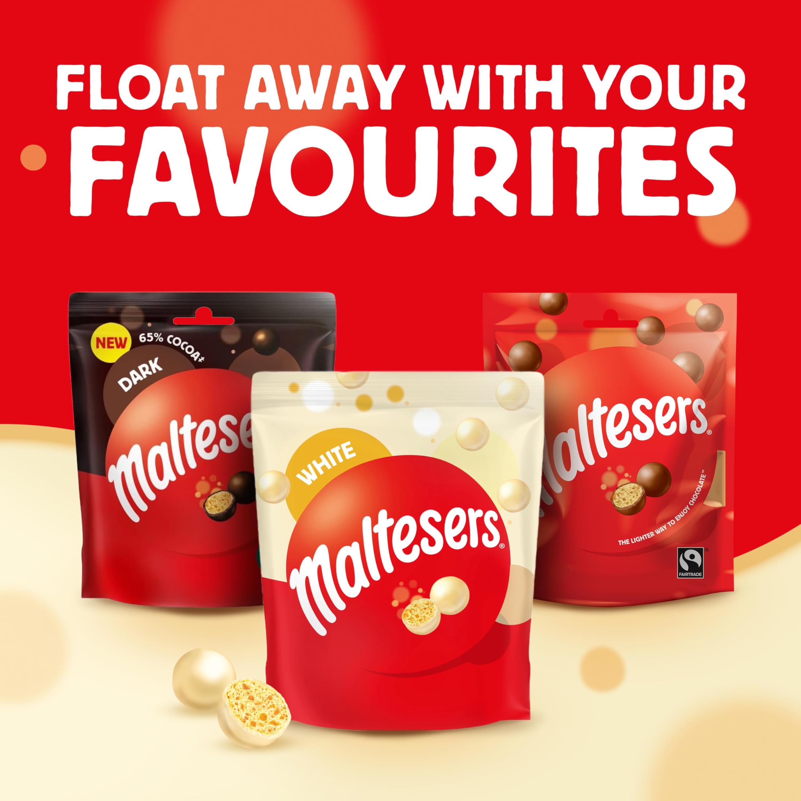 Maltesers White Chocolate & Honeycomb 126g Share Bag 7