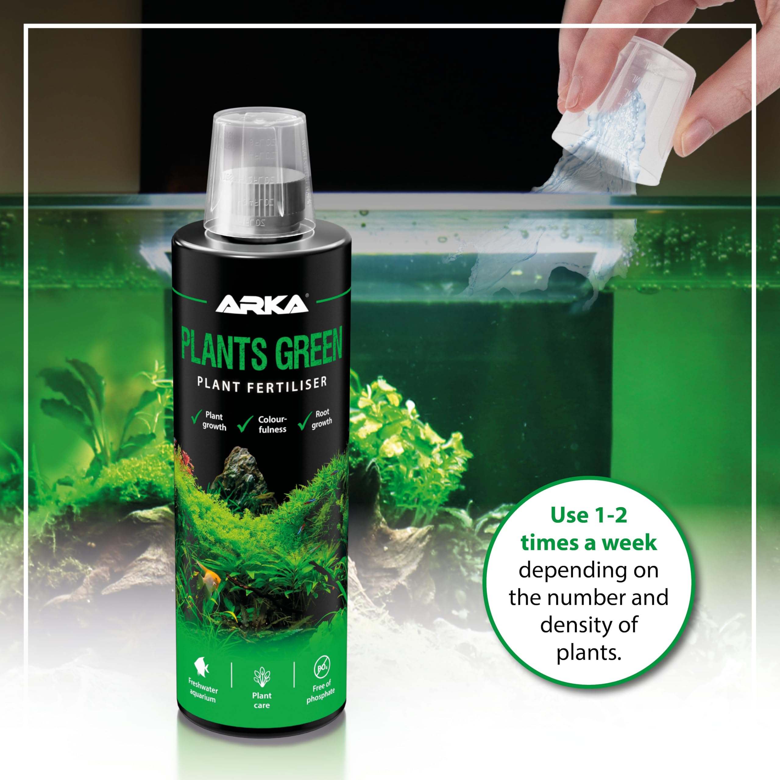 ARKA Plants Green Aquarium Plant Fertiliser - 118 ml Liquid for Lush Growth 5