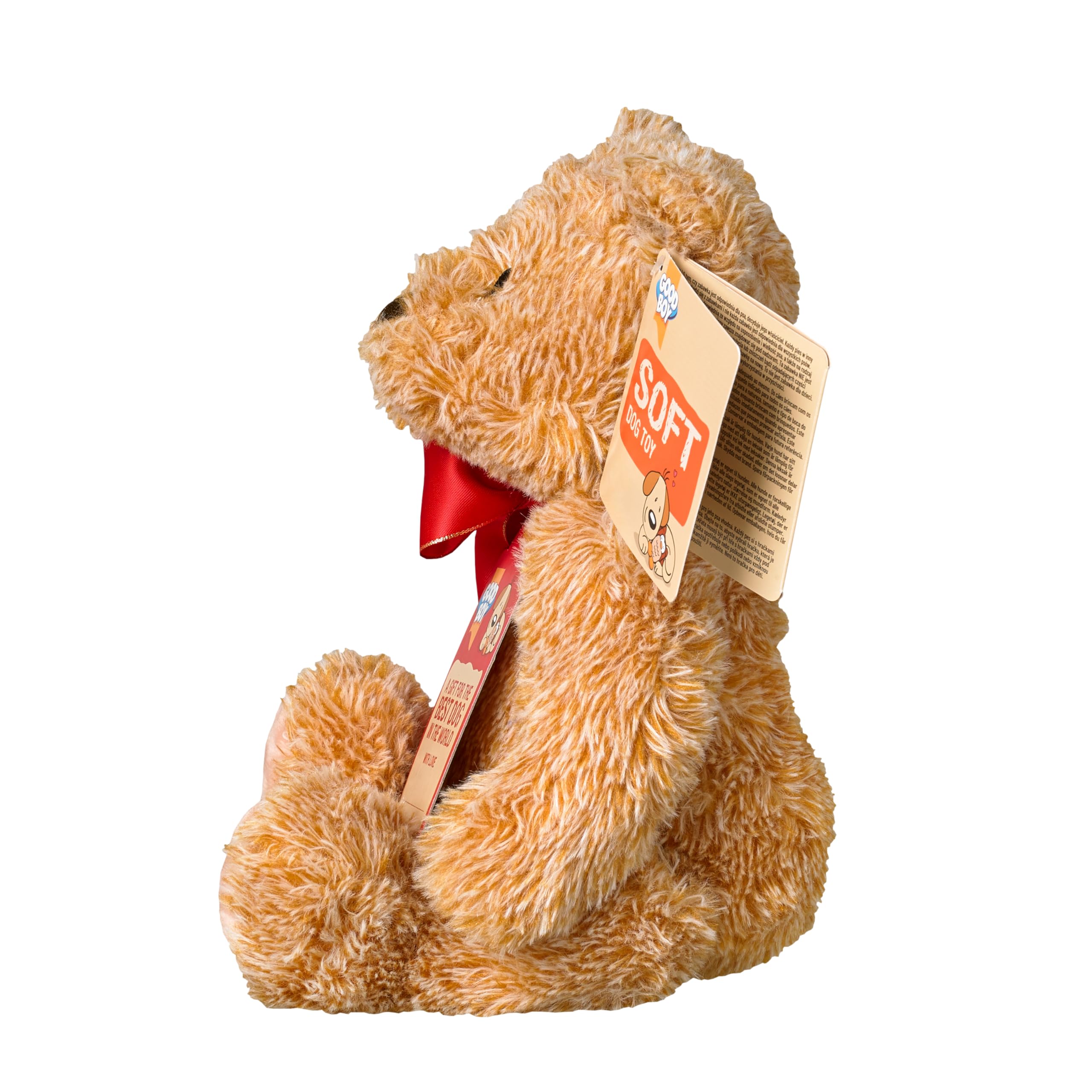 Good Boy Teddy Bear Plush Squeaky Dog Toy | Polyester | 170x190x240mm 3