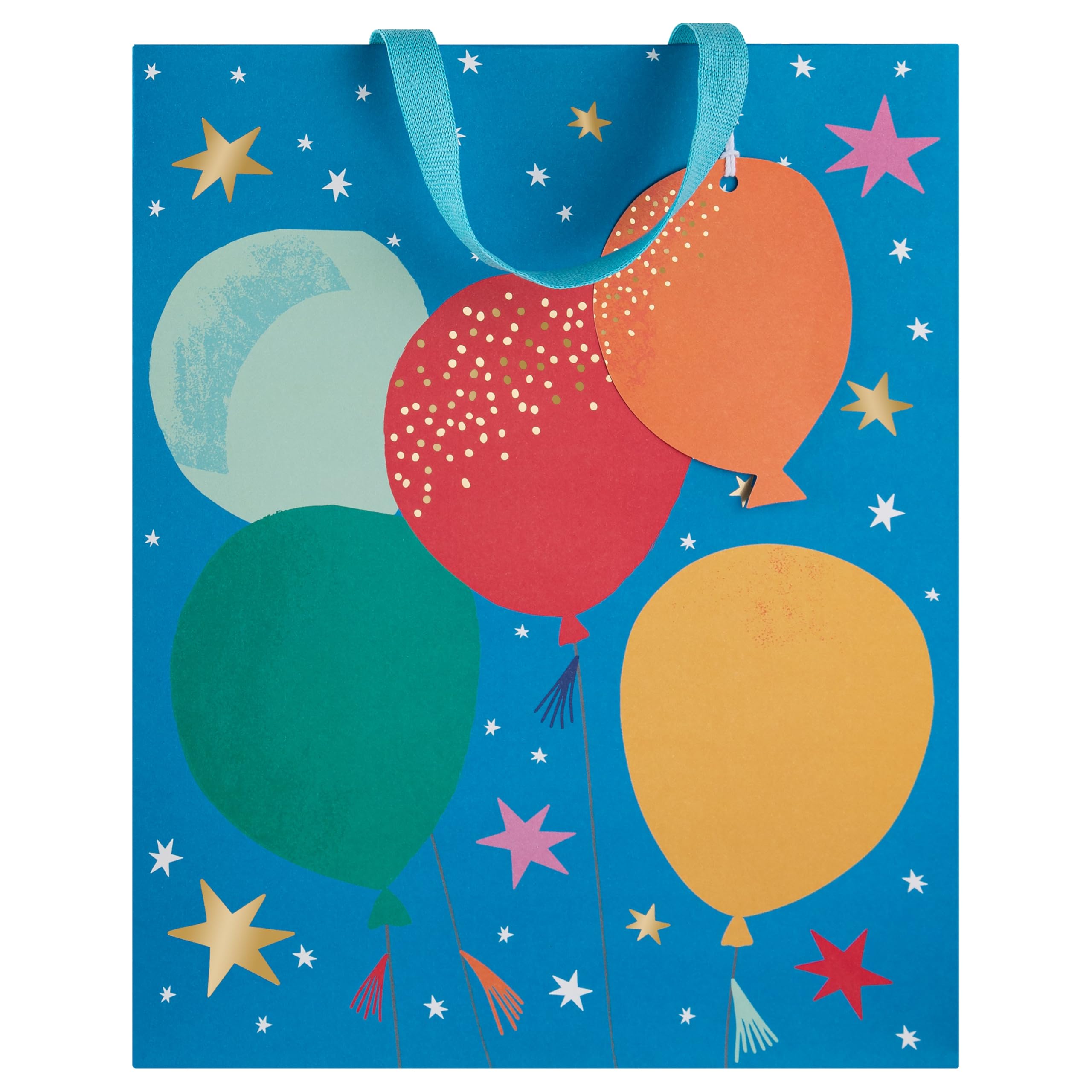 Hallmark Gift Bag Bundle - Pack of 3 Assorted Sizes with Gold Foil Accents | FSC Certified 8