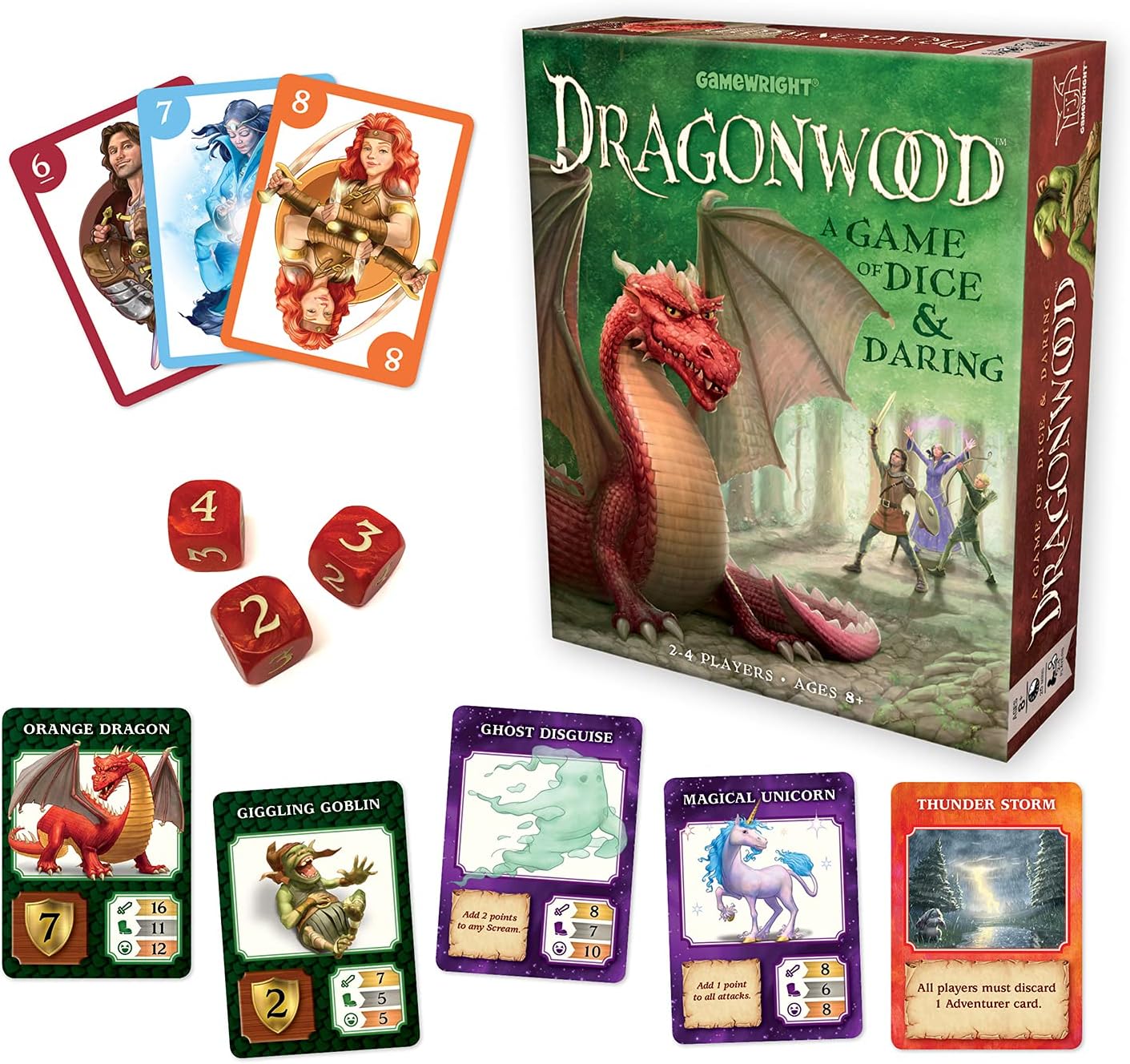Gamewright Dragonwood Game Card Game for 2-4 Players, Ages 8+ 1
