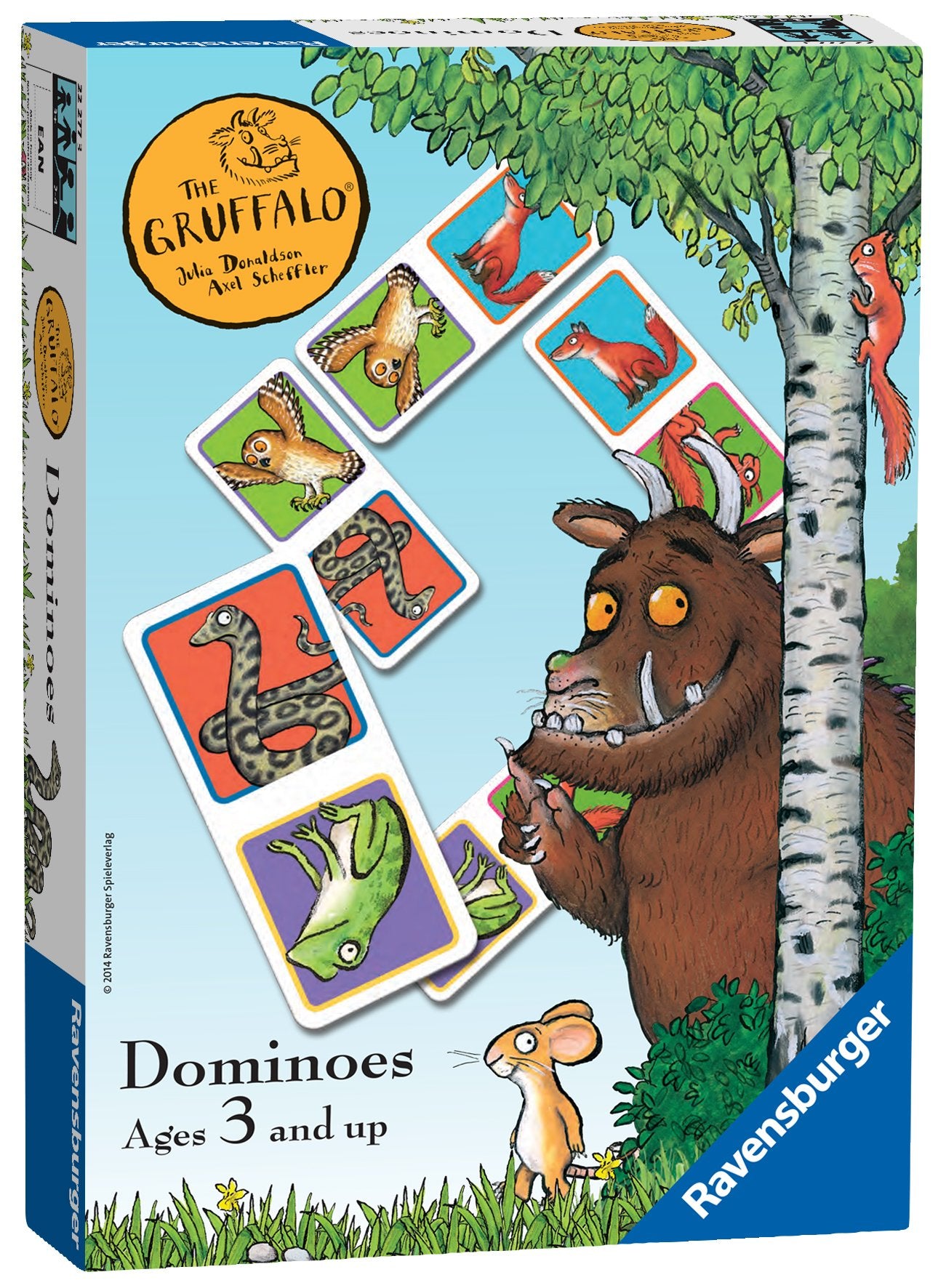 Ravensburger The Gruffalo Dominoes Set - 28 Picture Dominoes for Children Age 3+ | Portable Cardboard Game 4