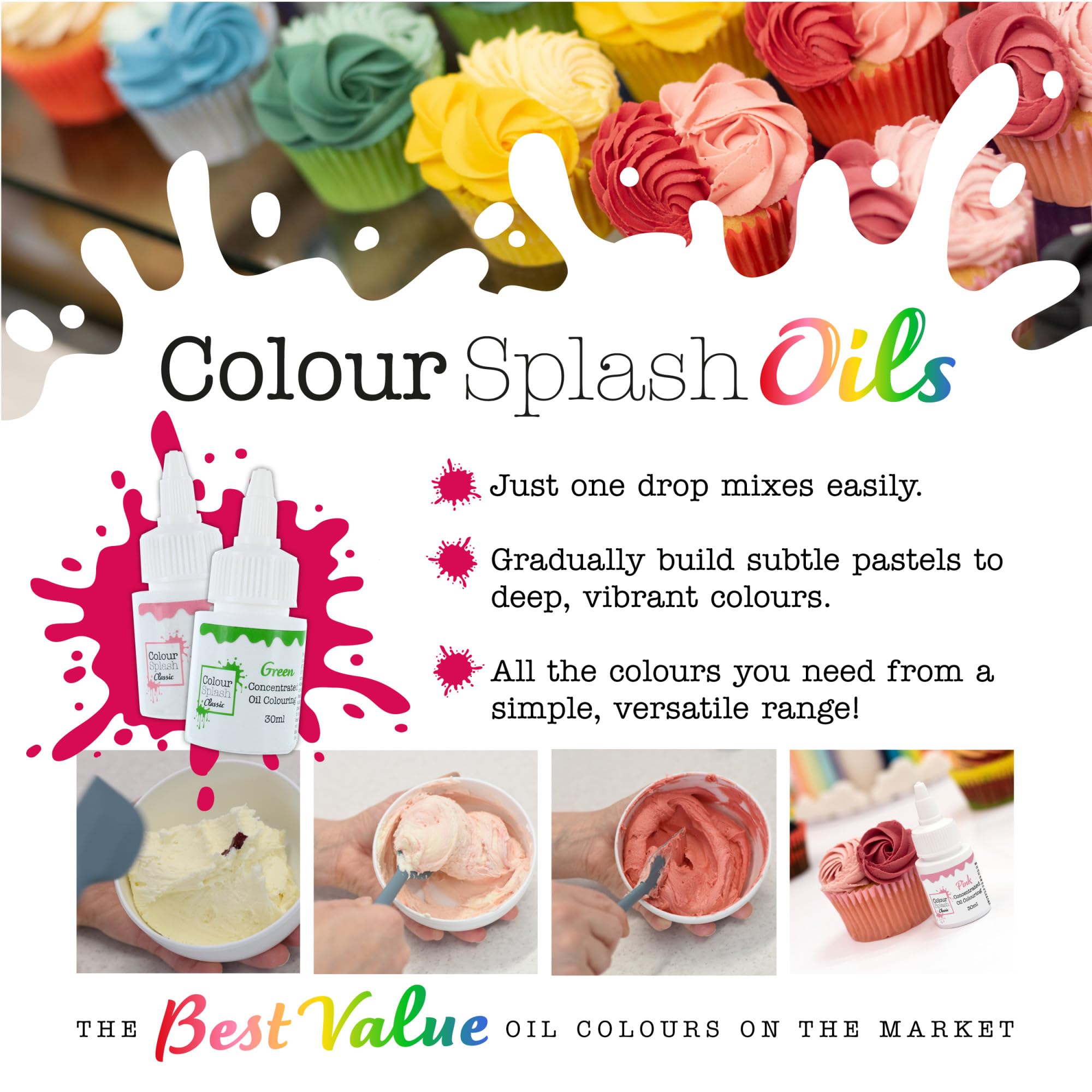 Colour Splash - Red Oil Based Food Colouring for Baking |30ml 9