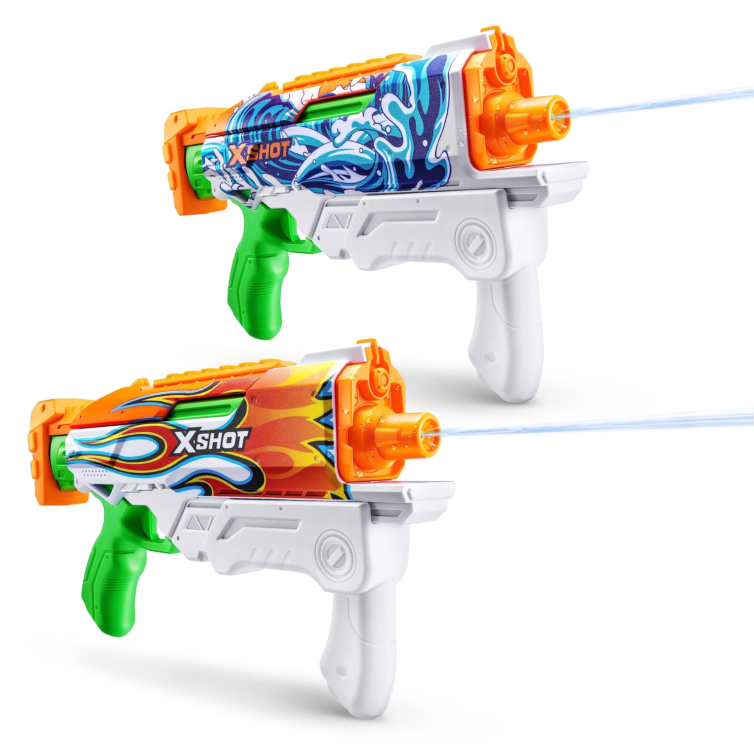 XSHOT Water Fast-Fill Skins Hyperload Water Blaster 2 Pack | 500ml Capacity | 33ft Range 1